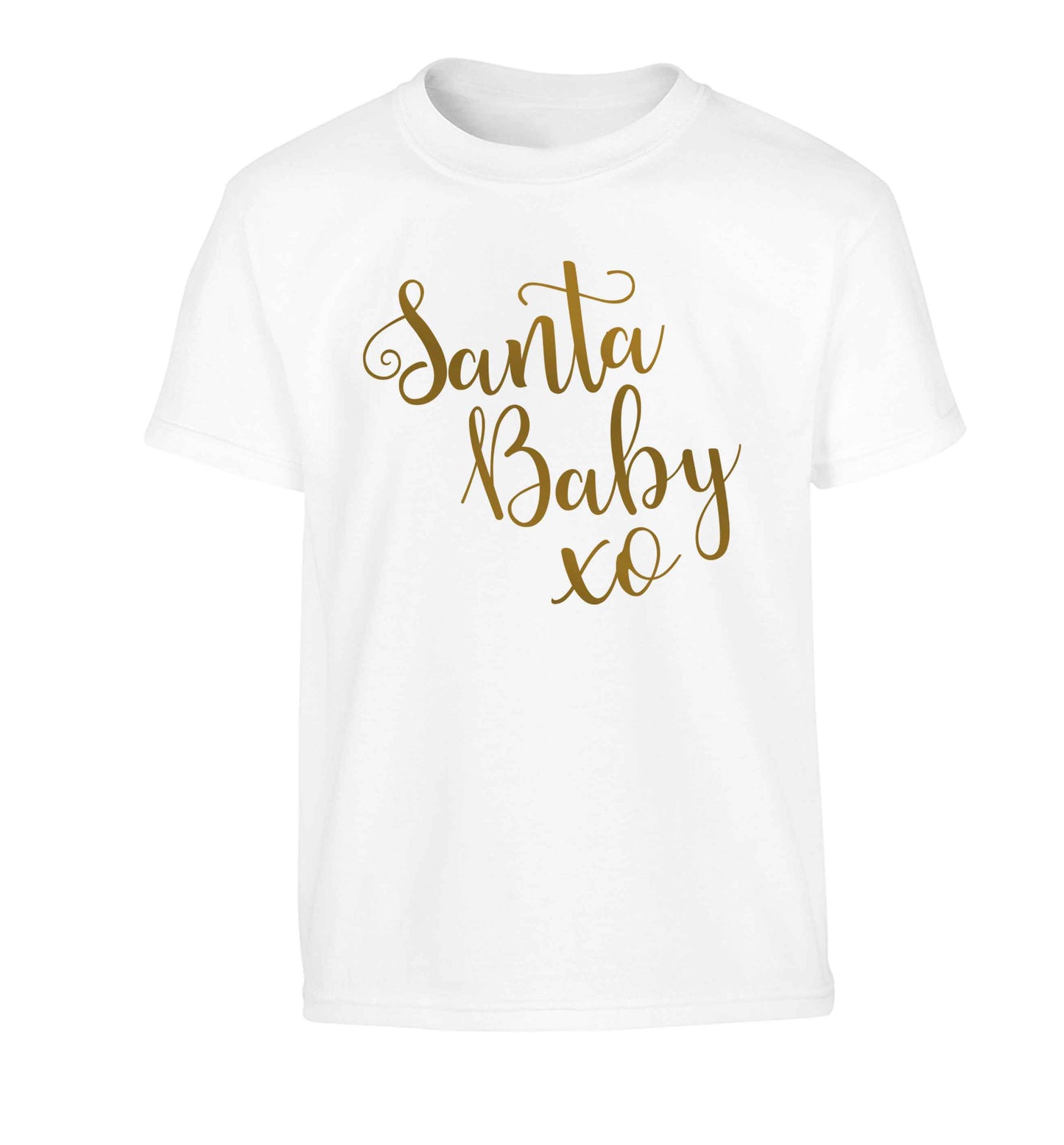 Santa baby Children's white Tshirt 12-13 Years