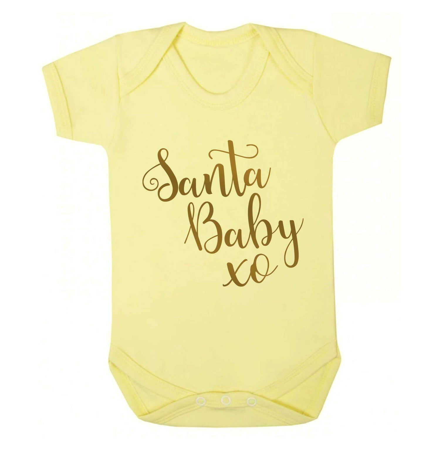 Santa baby Baby Vest pale yellow 18-24 months