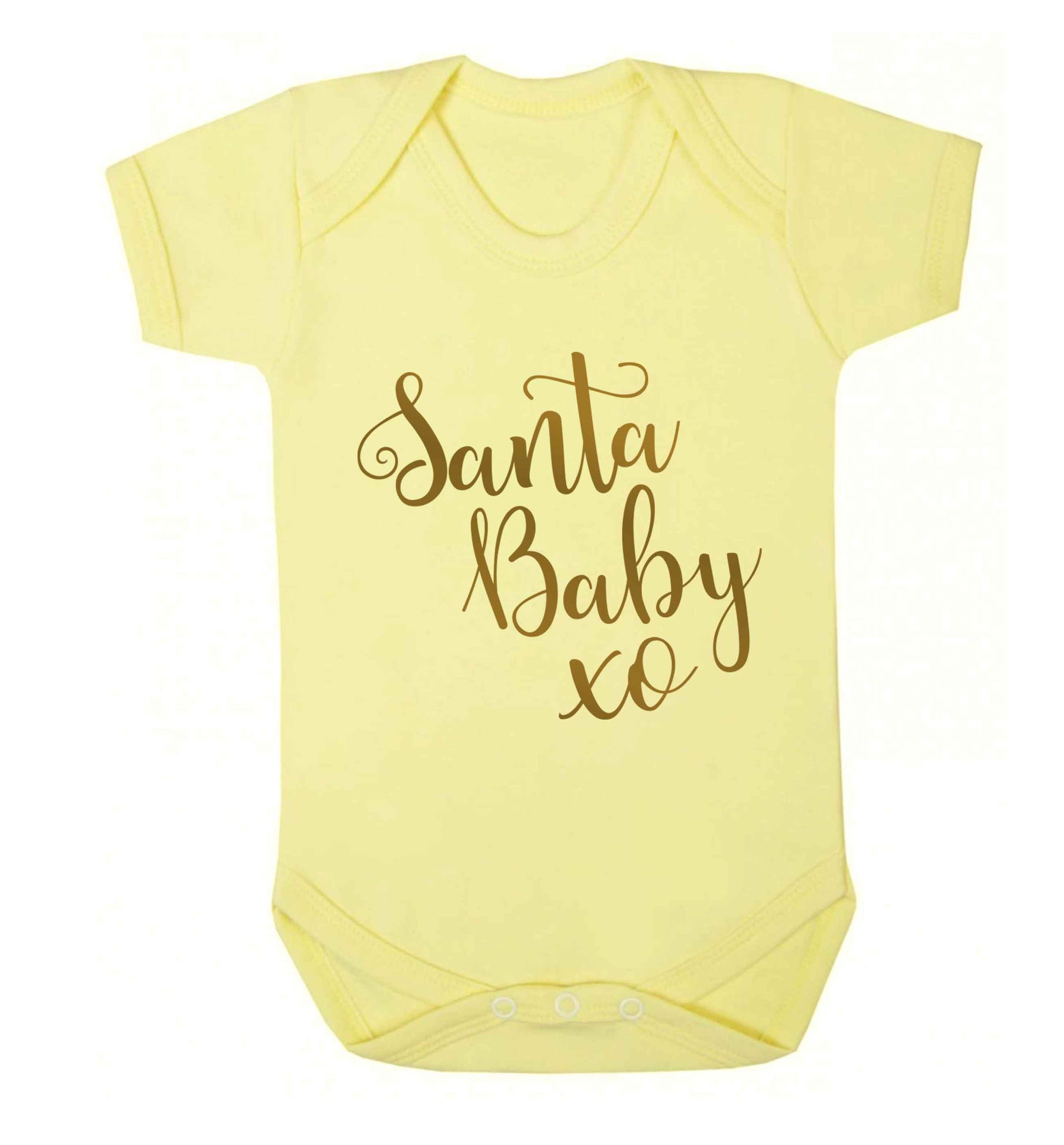 Santa baby Baby Vest pale yellow 18-24 months