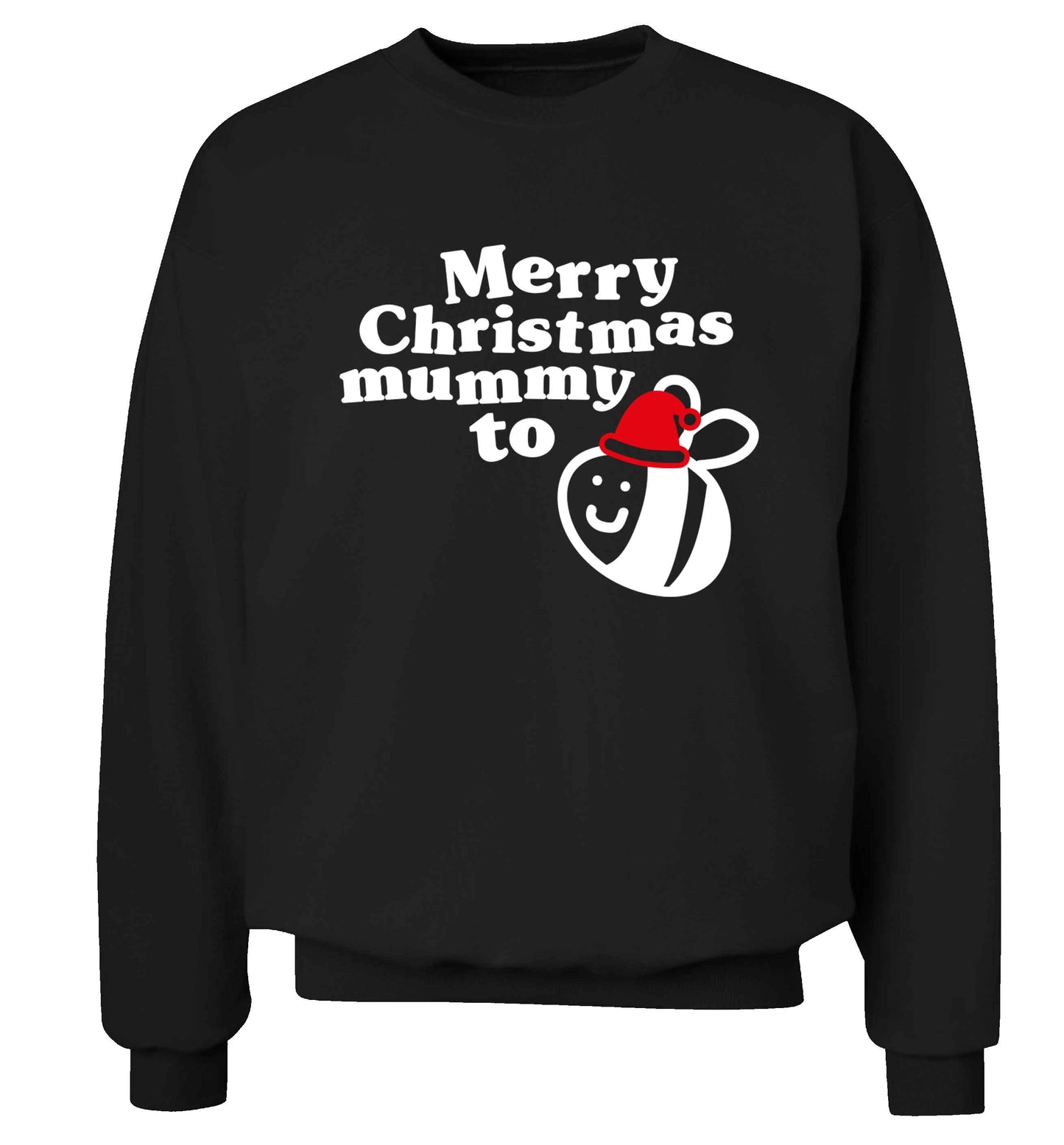 Merry Christmas mummy to be Adult's unisex black Sweater 2XL