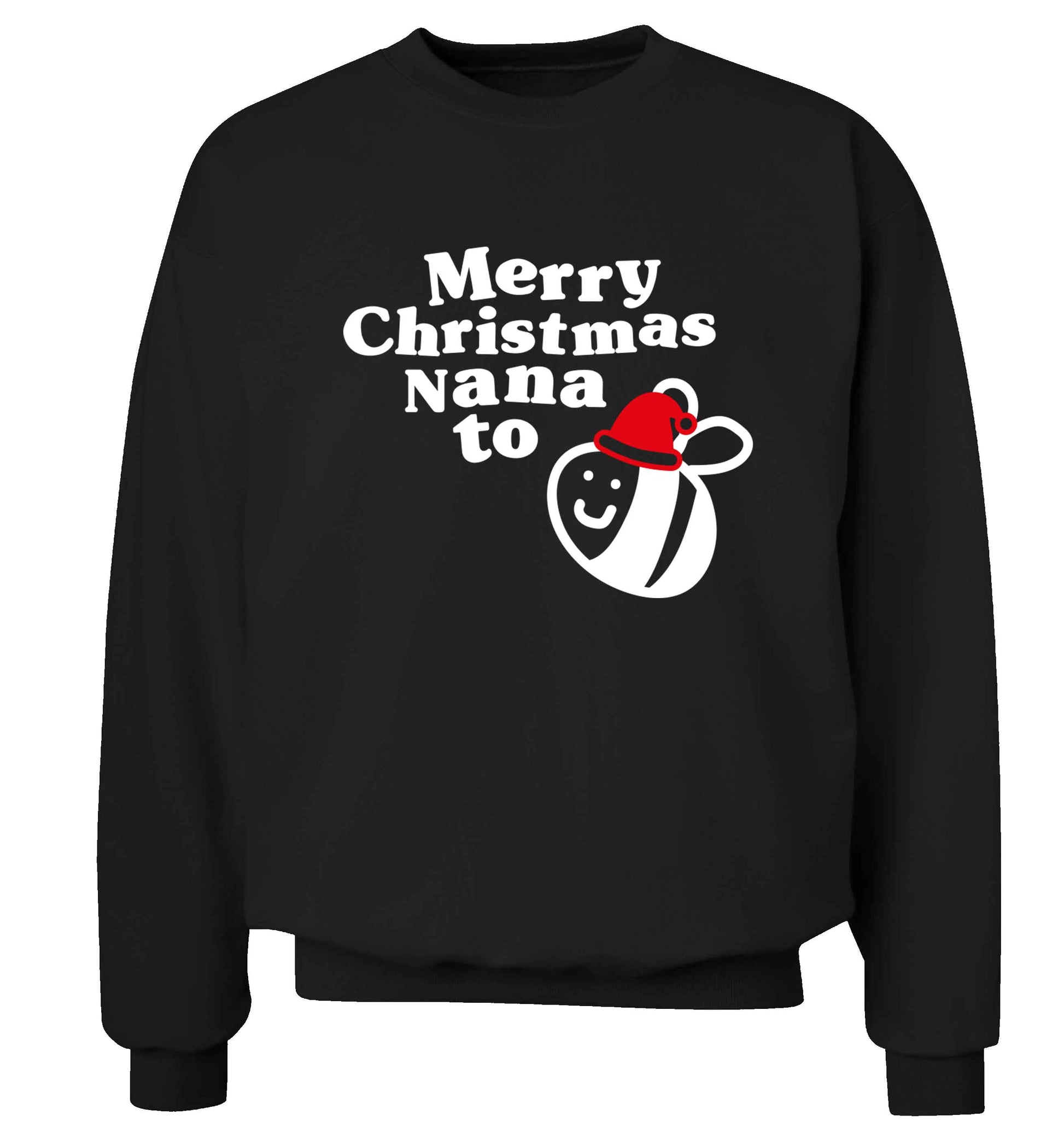 Merry Christmas nana to be Adult's unisex black Sweater 2XL