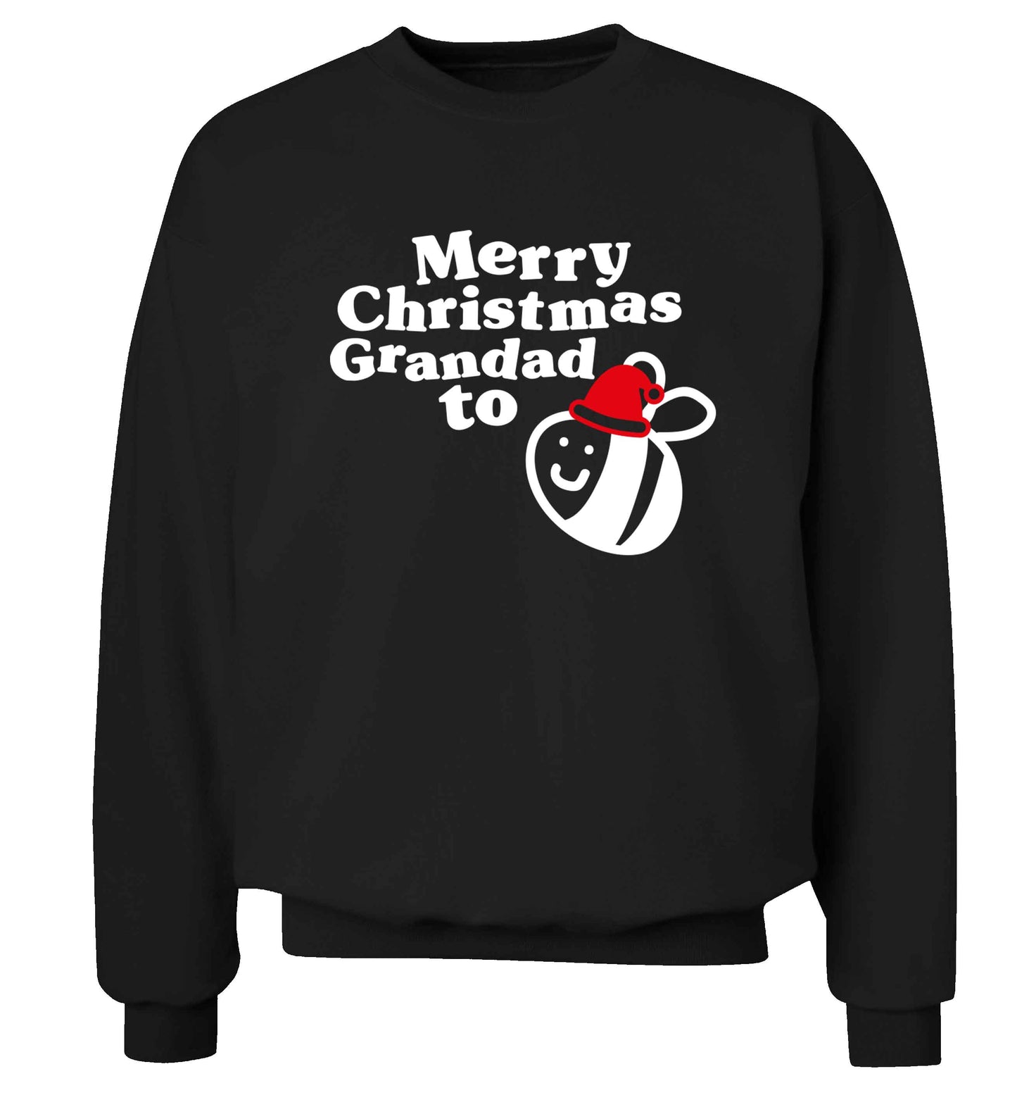 Merry Christmas grandad to be Adult's unisex black Sweater 2XL