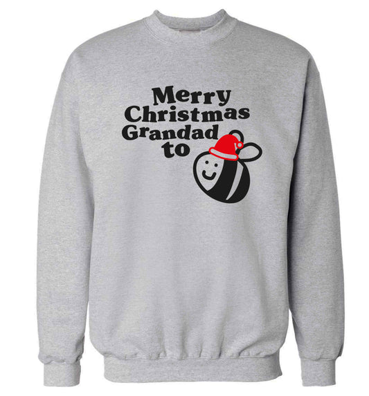 Merry Christmas grandad to be Adult's unisex grey Sweater 2XL