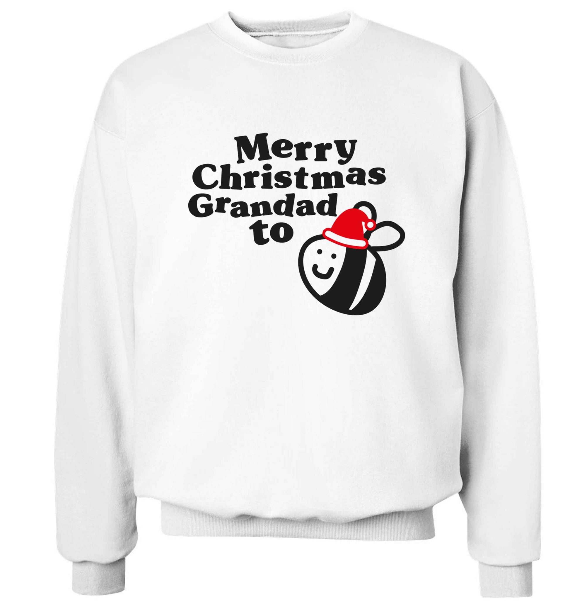 Merry Christmas grandad to be Adult's unisex white Sweater 2XL