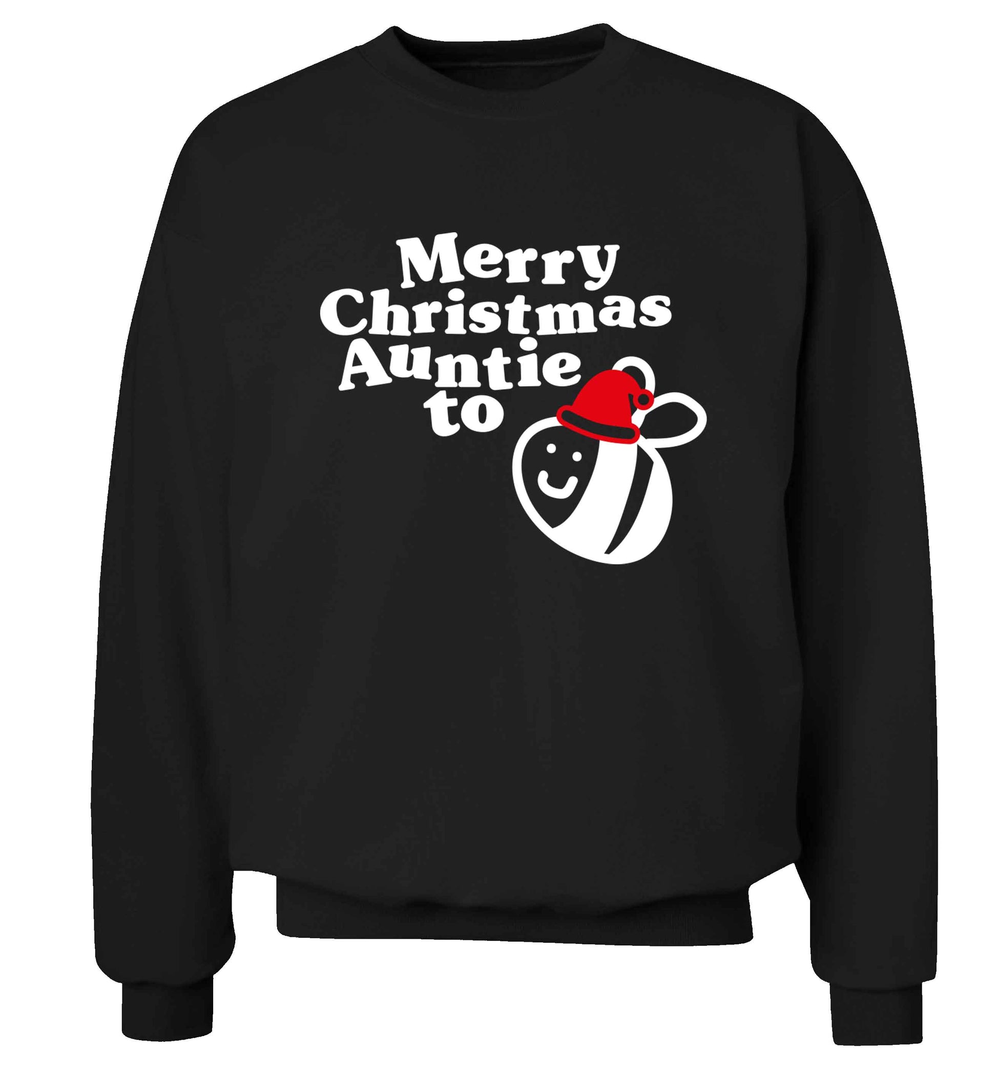 Merry Christmas auntie to be Adult's unisex black Sweater 2XL