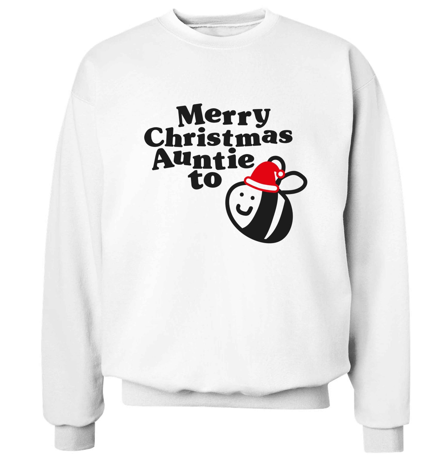 Merry Christmas auntie to be Adult's unisex white Sweater 2XL