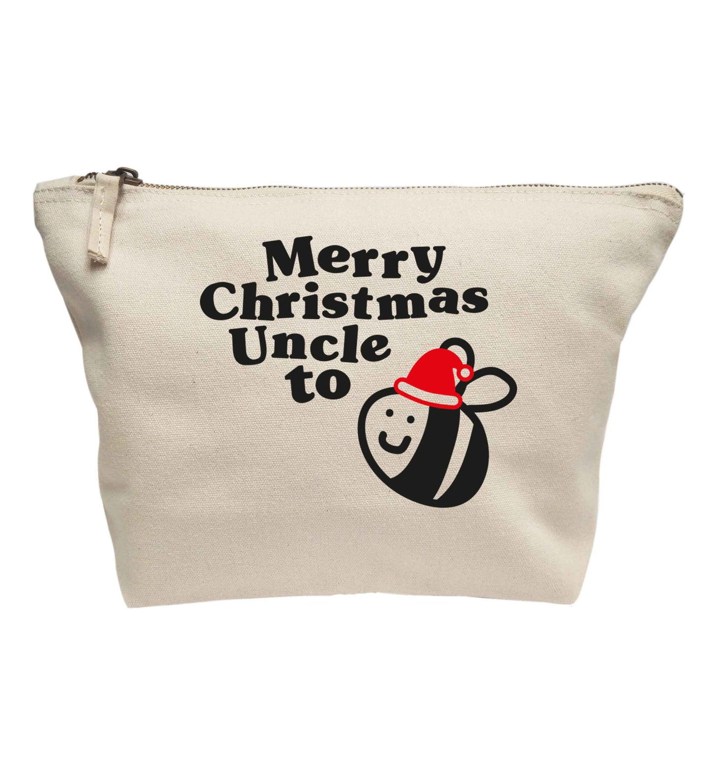 Merry Christmas uncle to be | makeup / wash bag