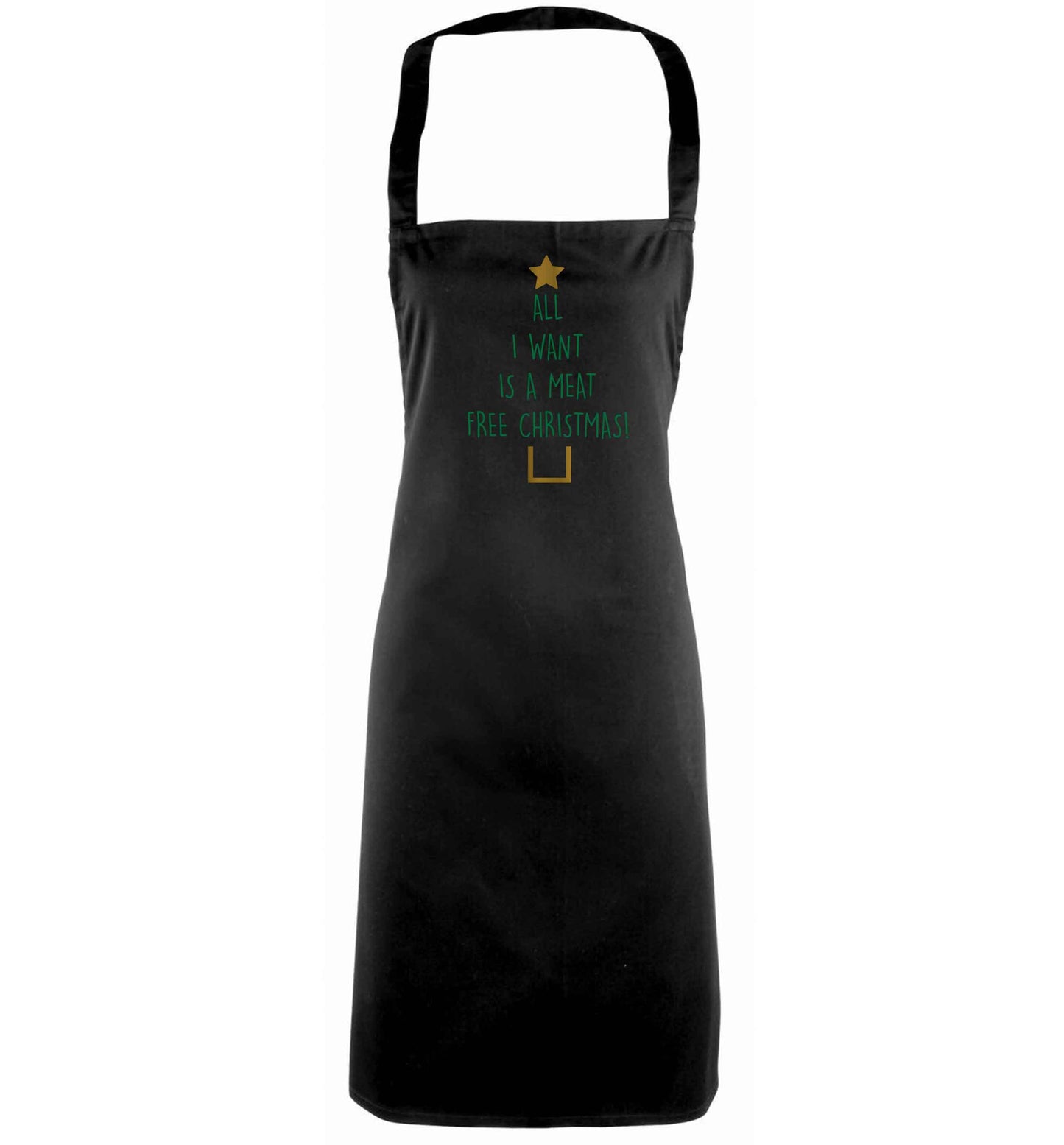 All I want is a meat free Christmas black apron