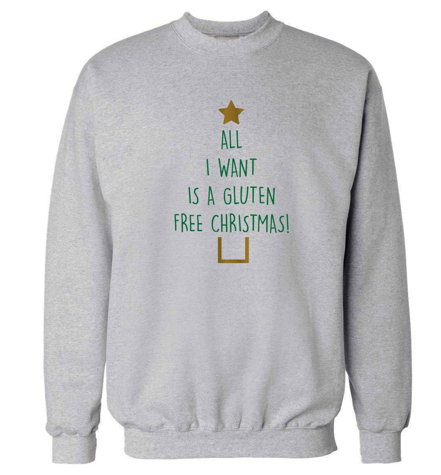 All I want is a gluten free Christmas Adult's unisex grey Sweater 2XL