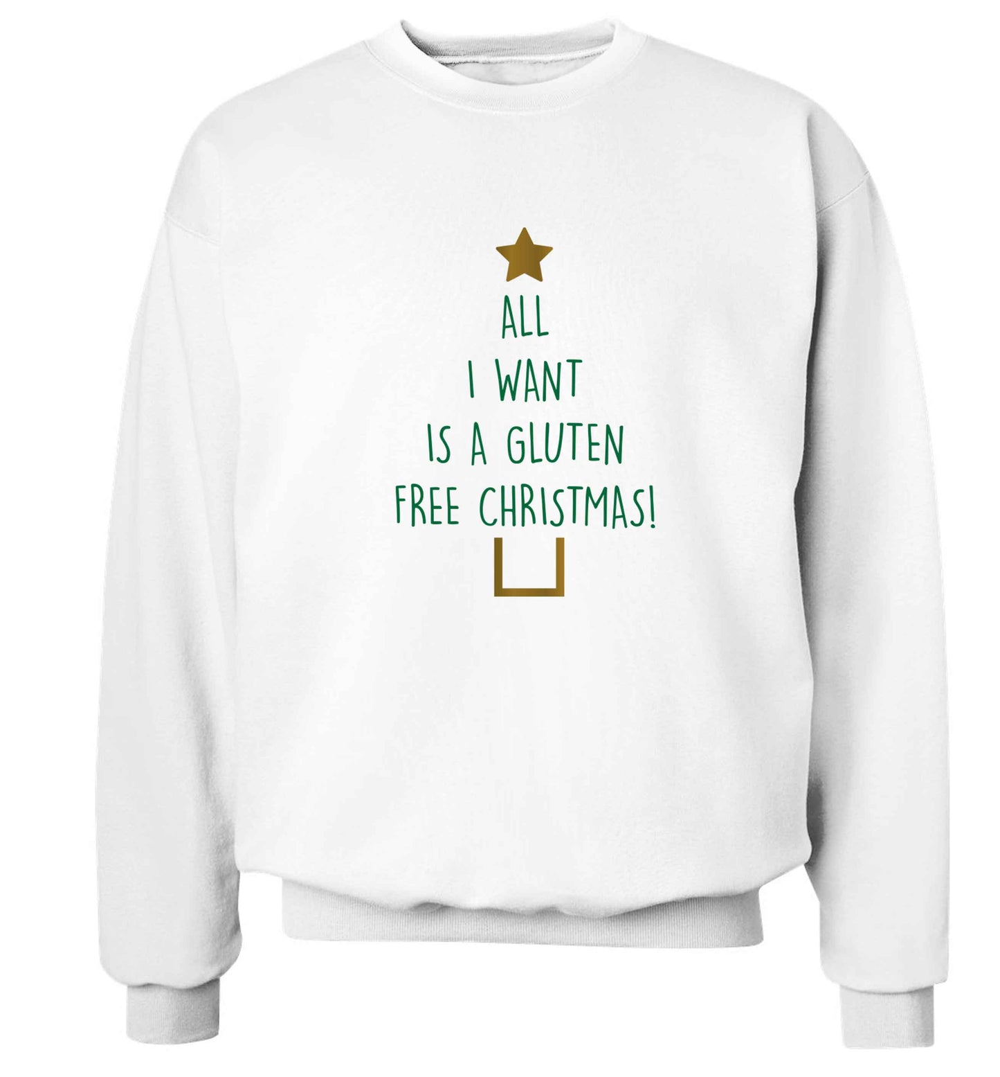 All I want is a gluten free Christmas Adult's unisex white Sweater 2XL
