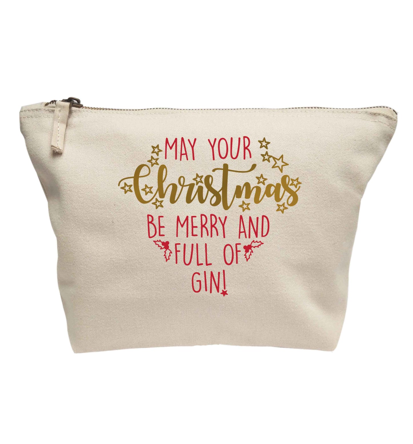 May your Christmas be merry and full of gin | makeup / wash bag