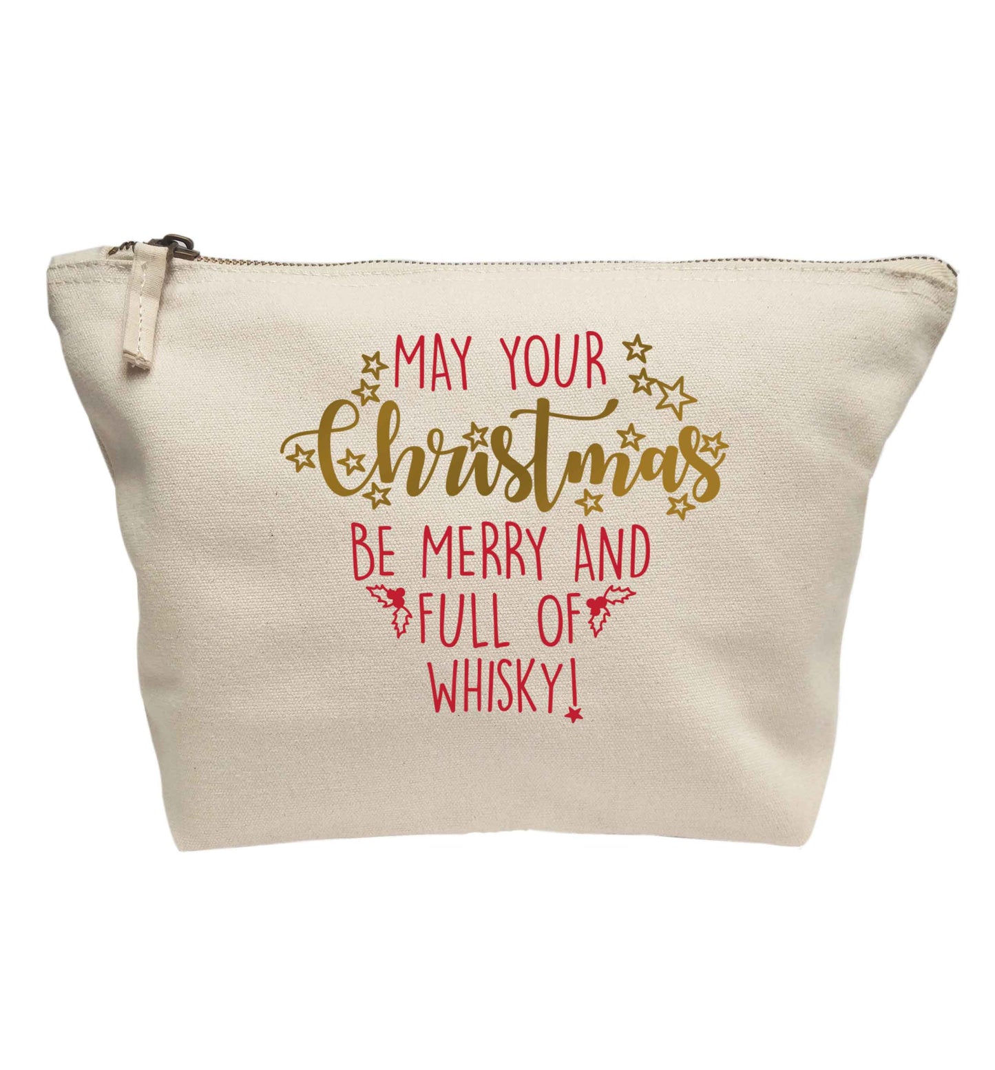 May your Christmas be merry and full of whisky | makeup / wash bag