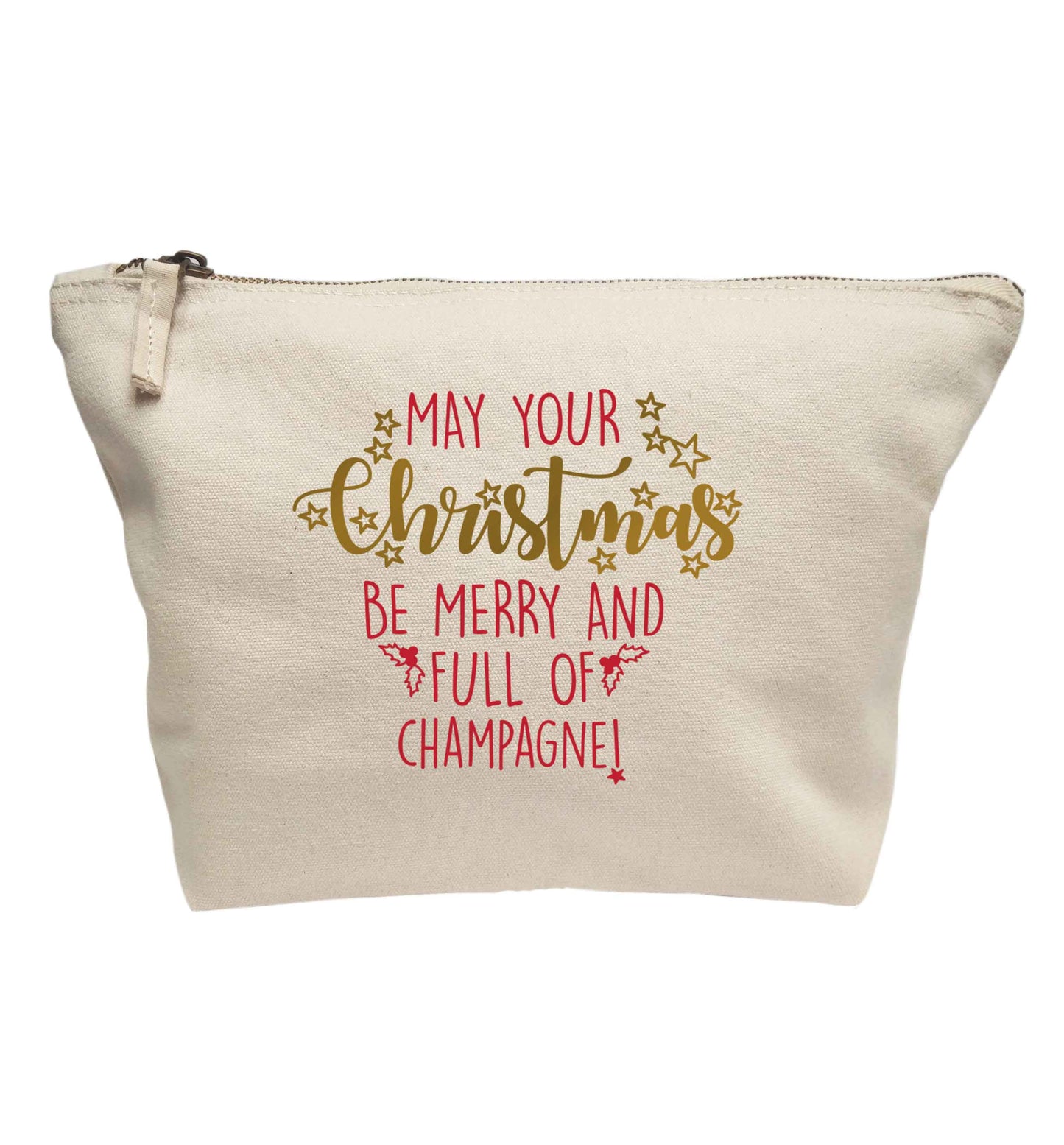 May your Christmas be merry and full of champagne | makeup / wash bag