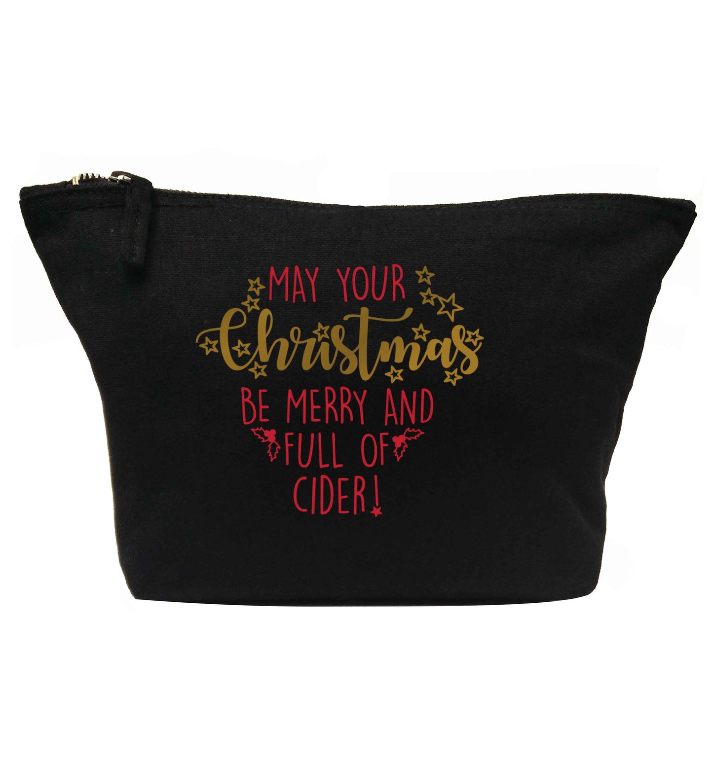 May your Christmas be merry and full of cider | makeup / wash bag