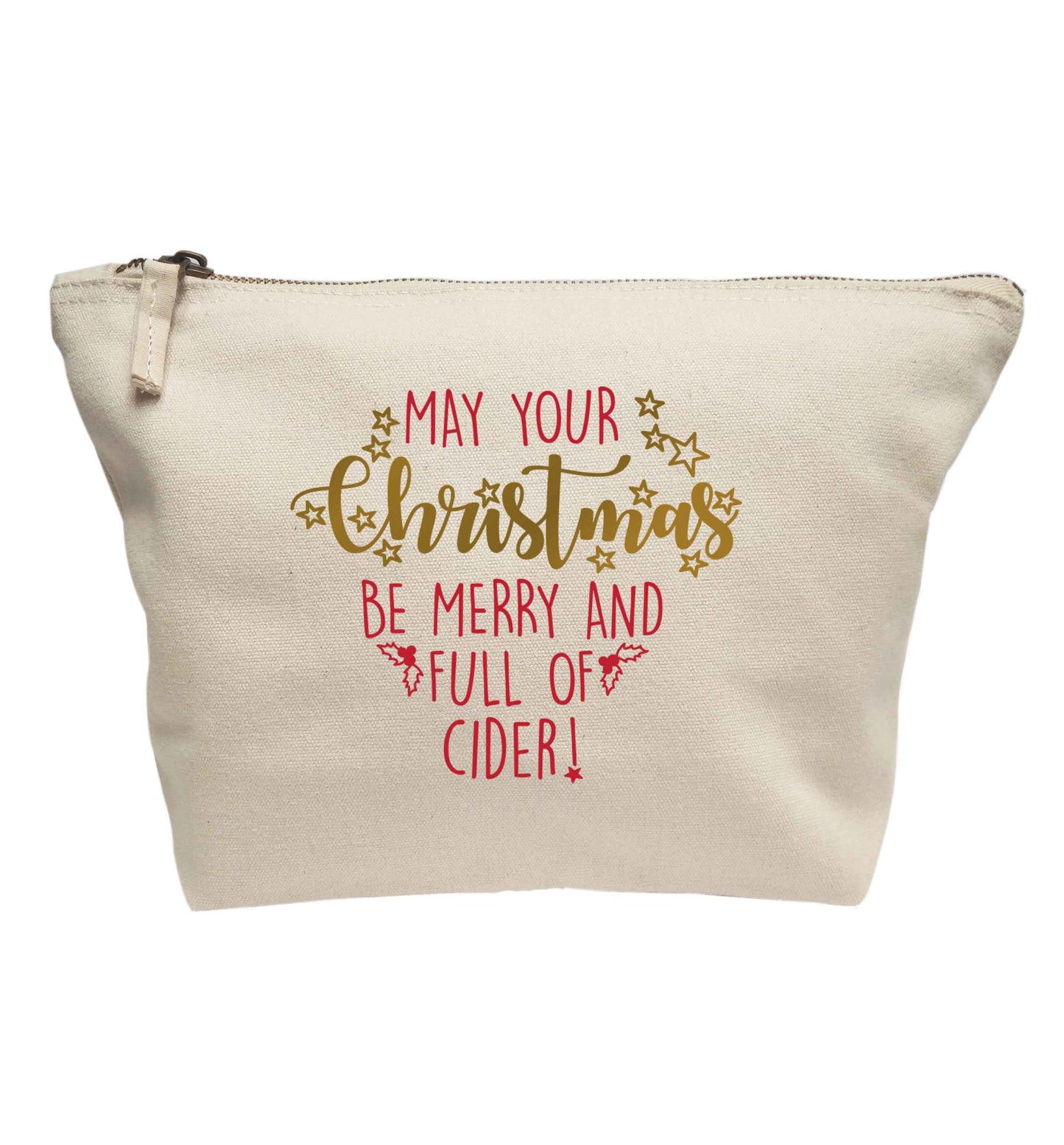 May your Christmas be merry and full of cider | makeup / wash bag