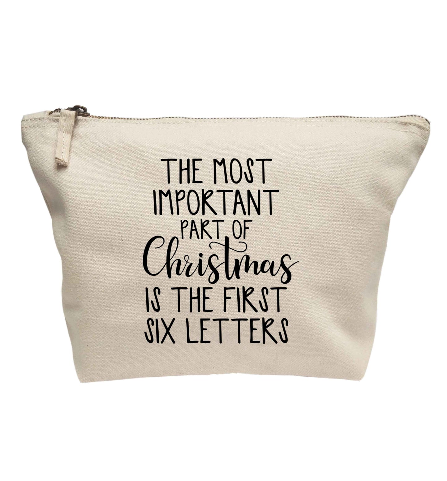 The most important thing about Christmas is the first six letters | makeup / wash bag