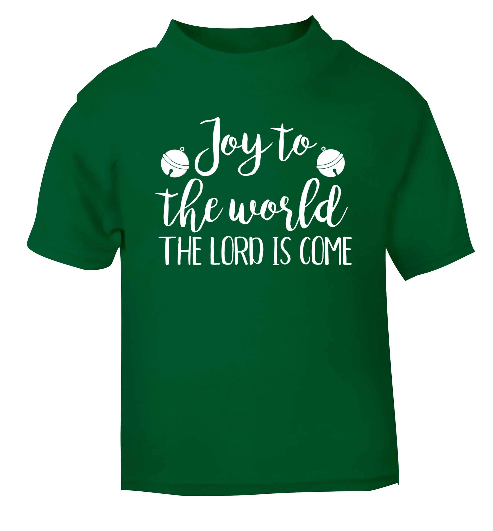 Joy to the World Lord green baby toddler Tshirt 2 Years