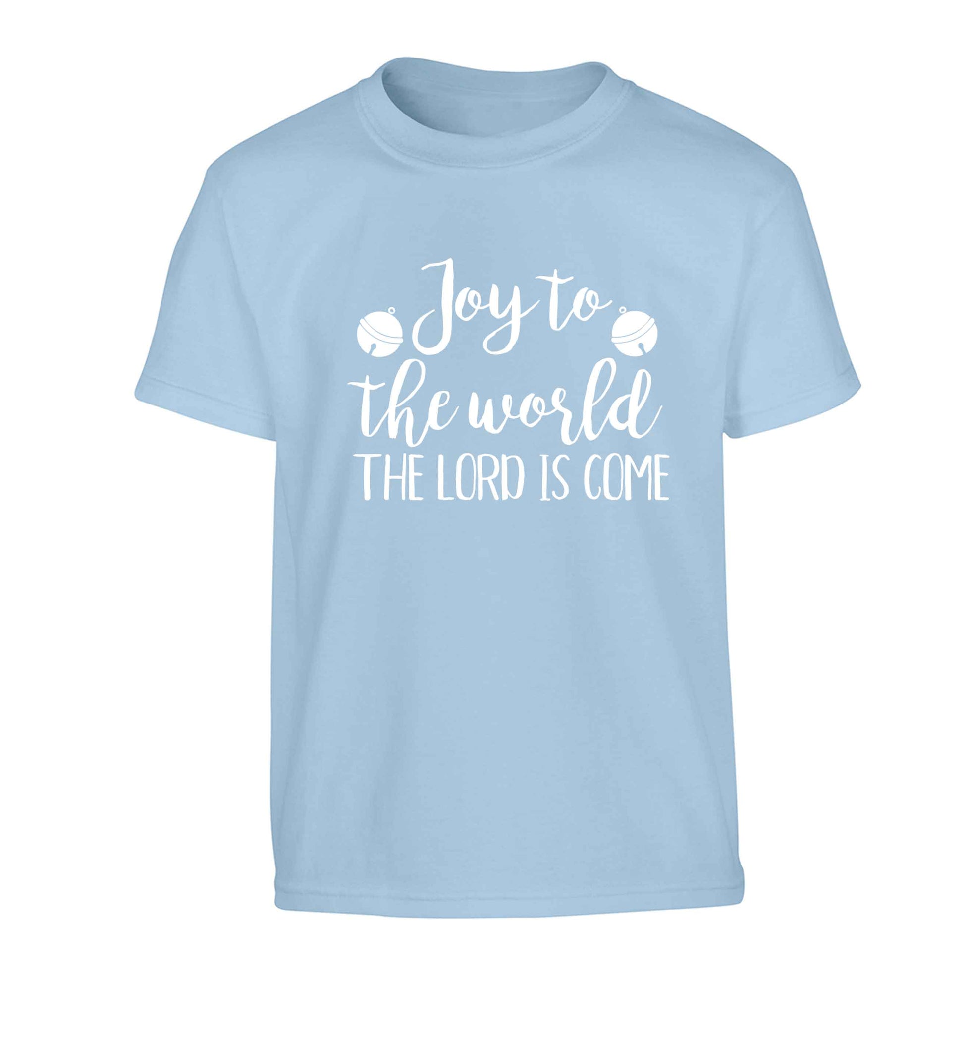 Joy to the World Lord Children's light blue Tshirt 12-13 Years