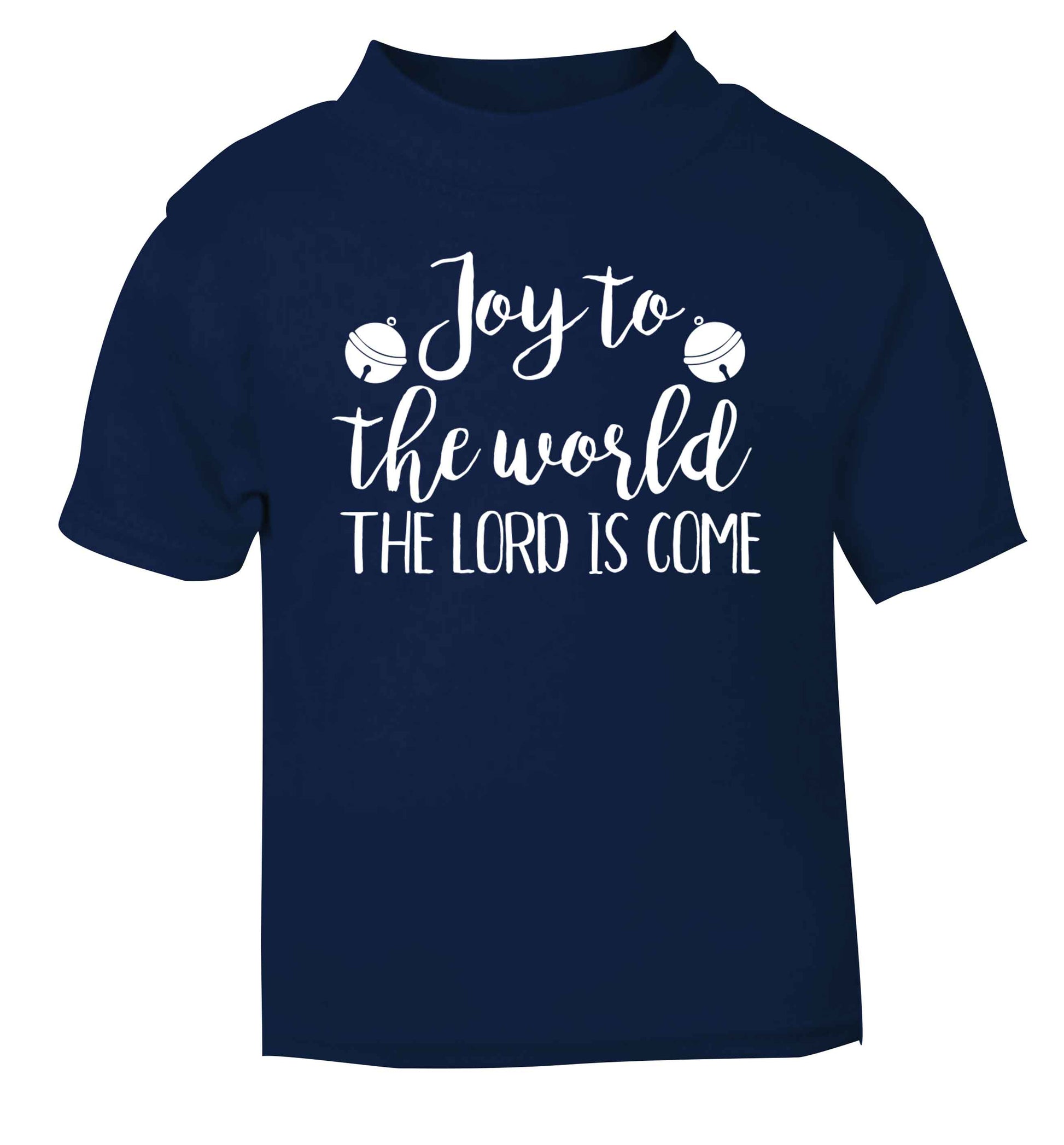 Joy to the World Lord navy baby toddler Tshirt 2 Years