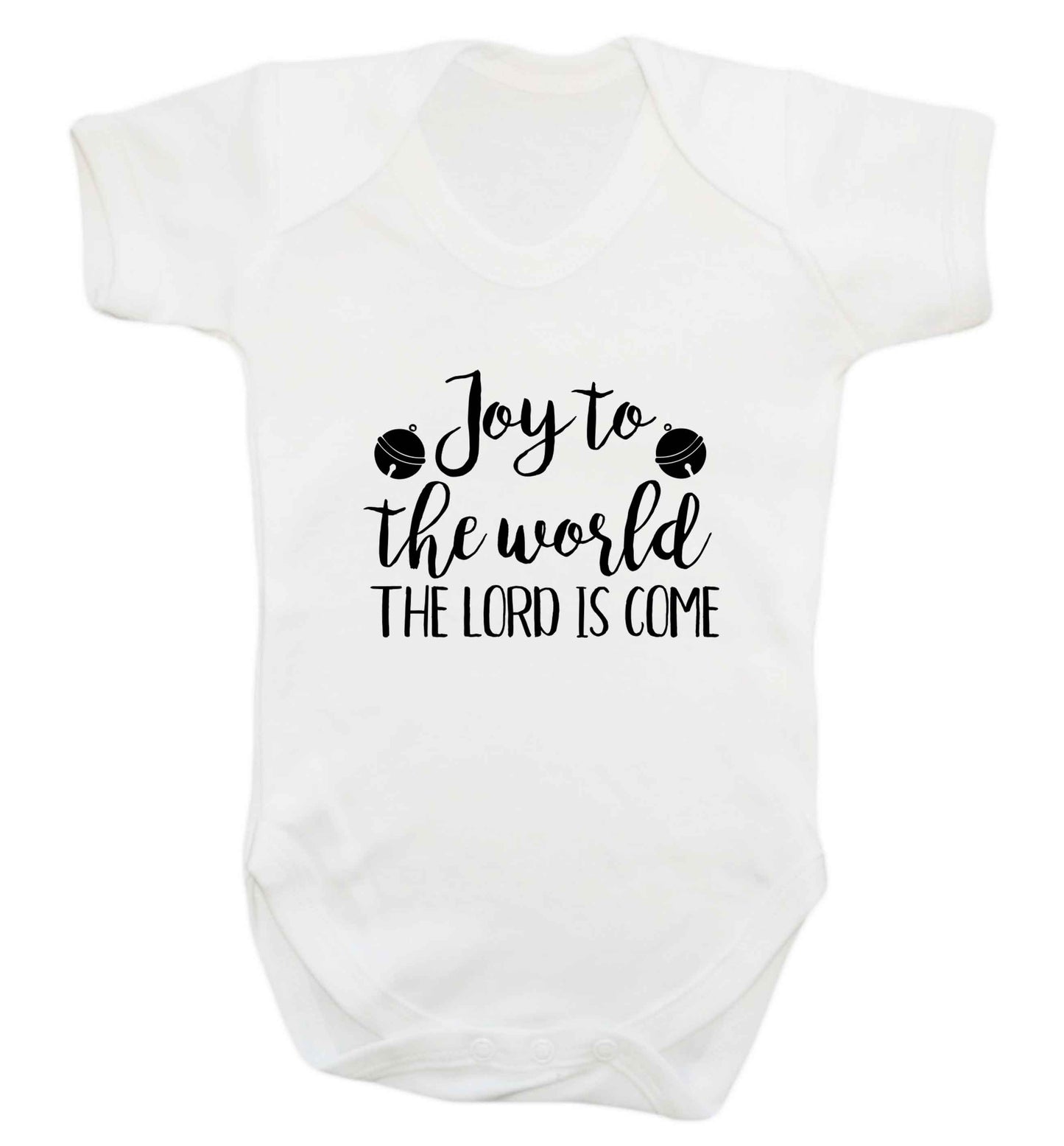 Joy to the World Lord baby vest white 18-24 months