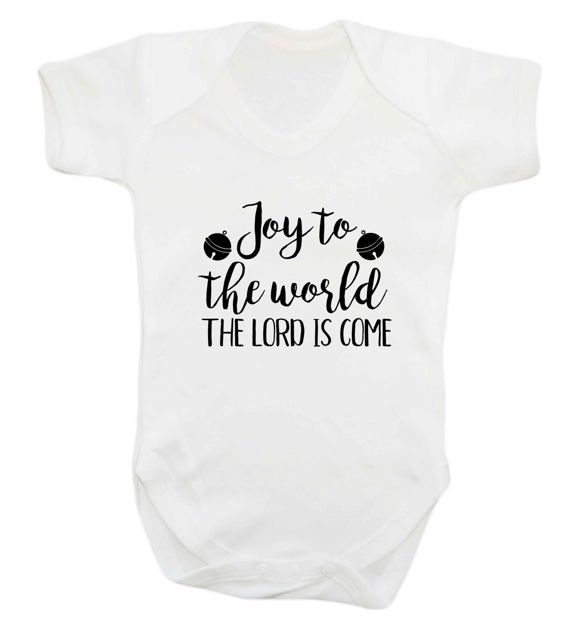 Joy to the World Lord baby vest white 18-24 months