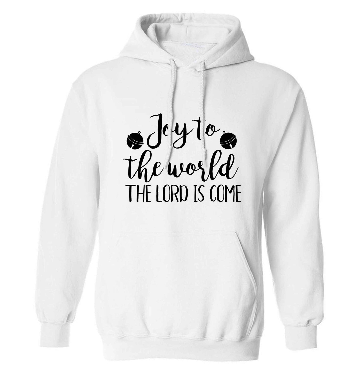 Joy to the World Lord adults unisex white hoodie 2XL