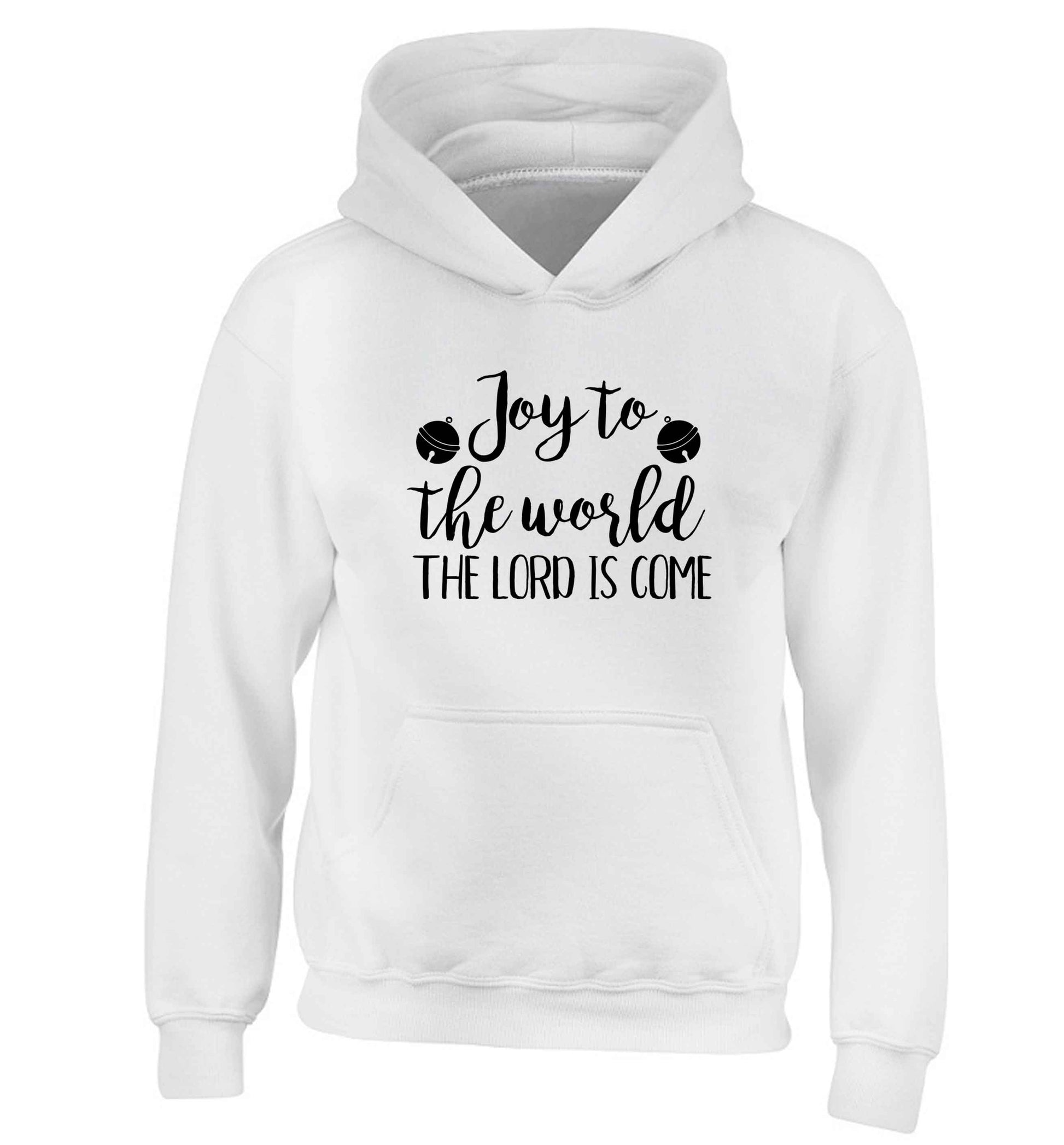 Joy to the World Lord children's white hoodie 12-13 Years