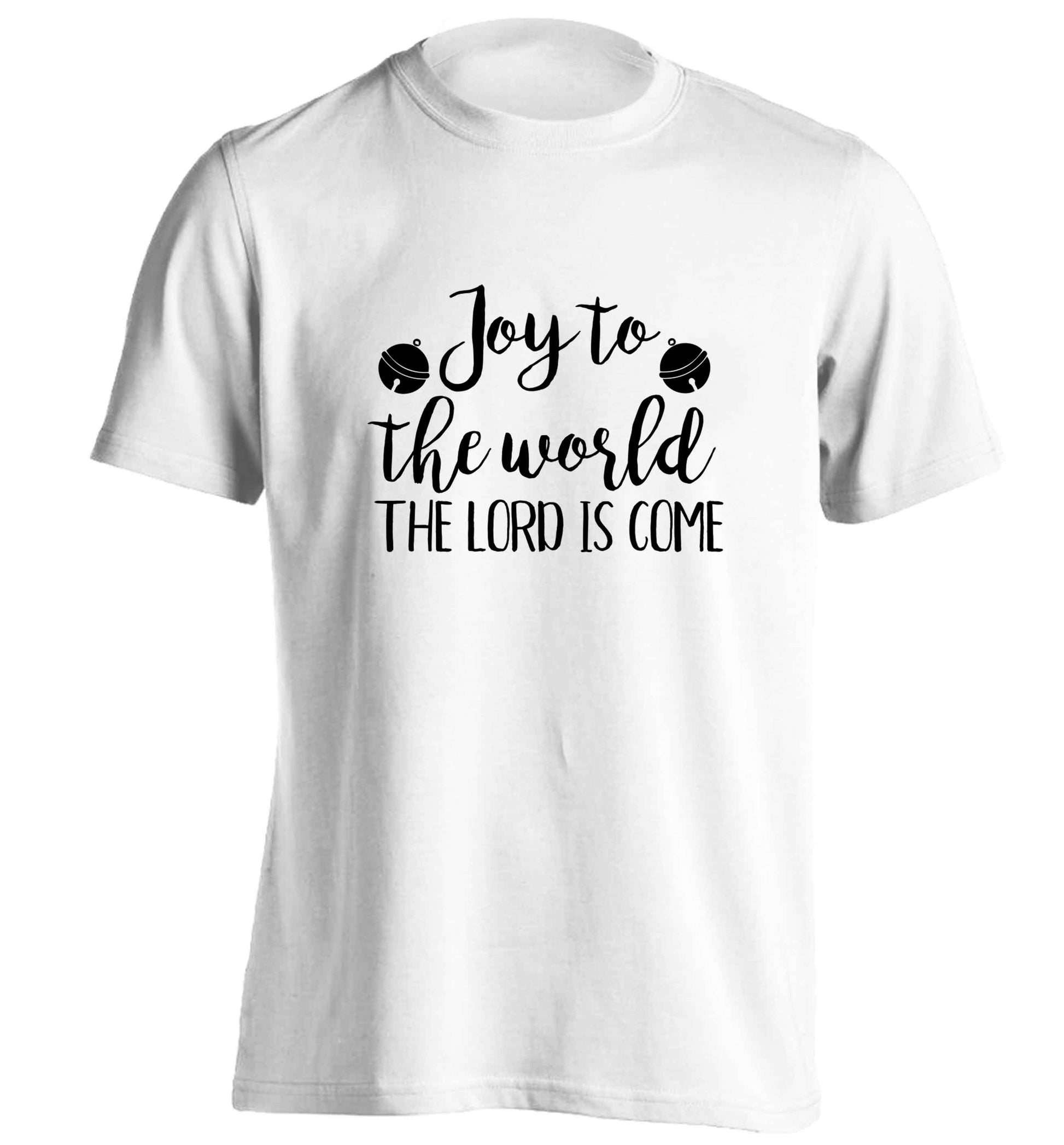 Joy to the World Lord adults unisex white Tshirt 2XL