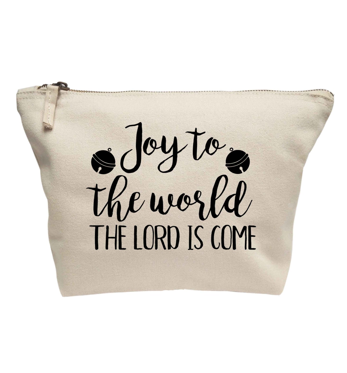 Joy to the world the Lord is come | makeup / wash bag