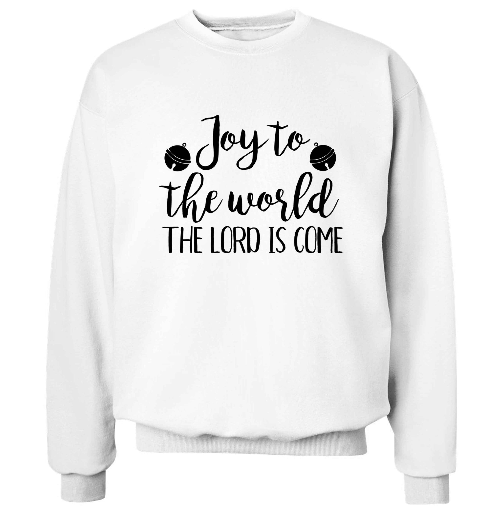 Joy to the world the Lord is come Adult's unisex white Sweater 2XL