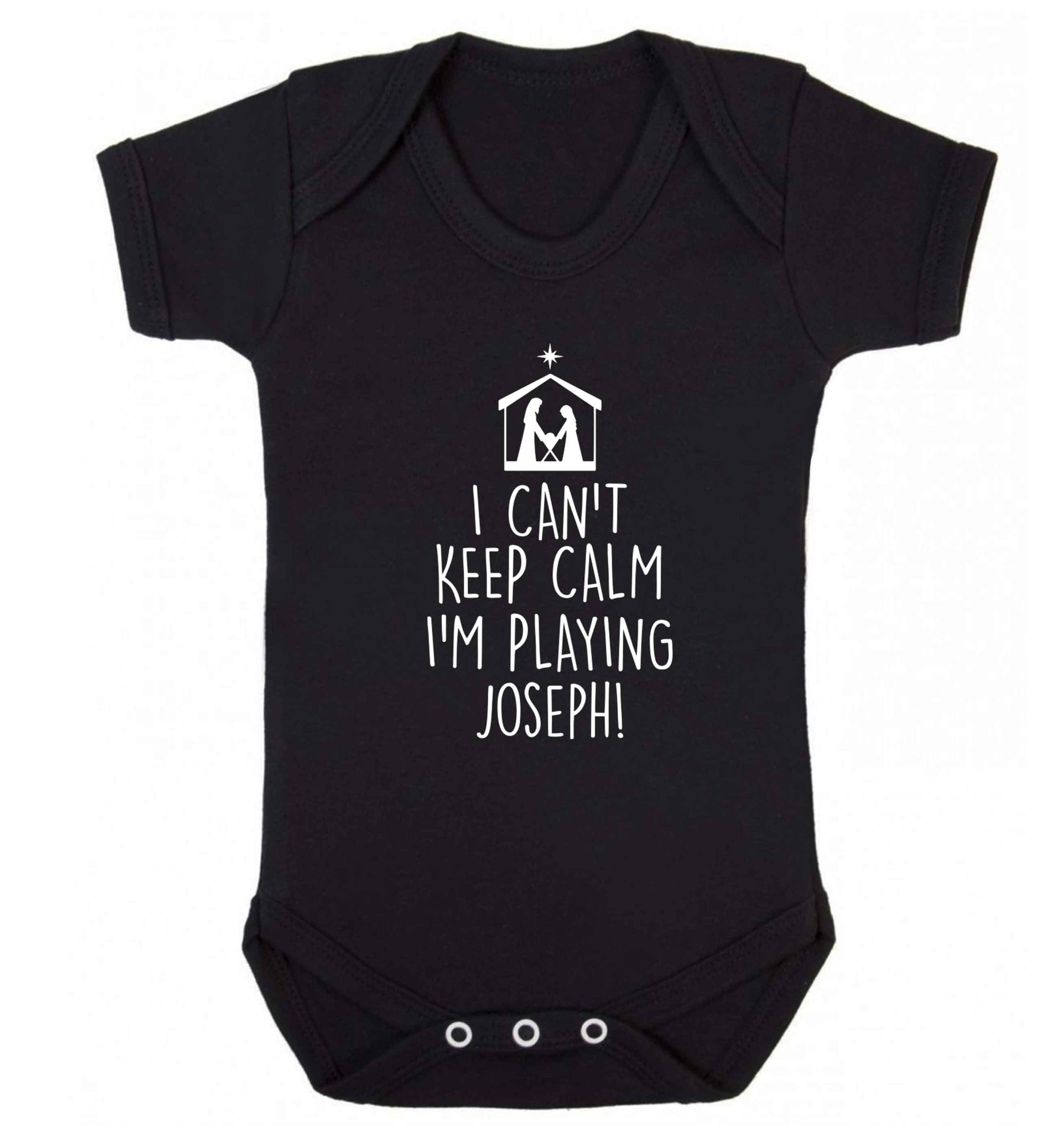 I can't keep calm I'm playing Joseph Baby Vest black 18-24 months