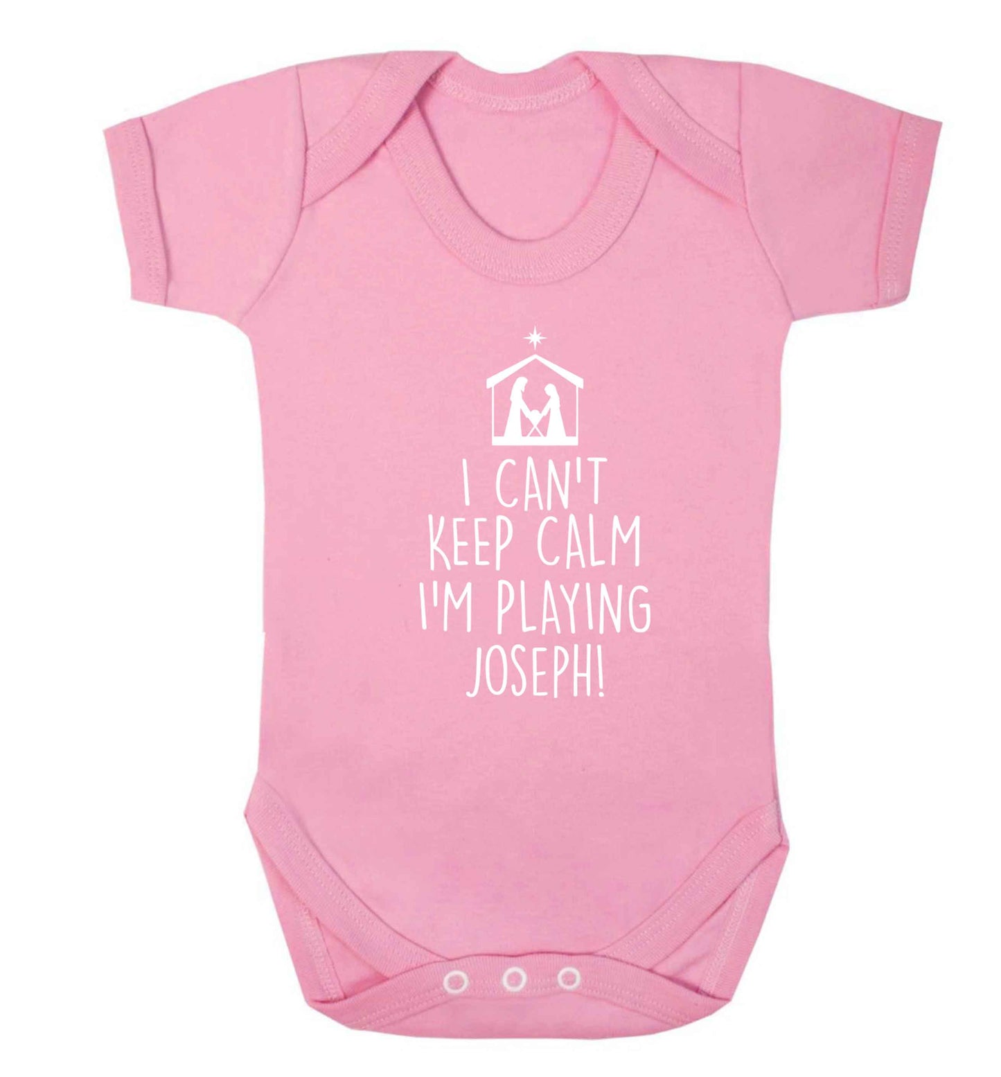 I can't keep calm I'm playing Joseph Baby Vest pale pink 18-24 months