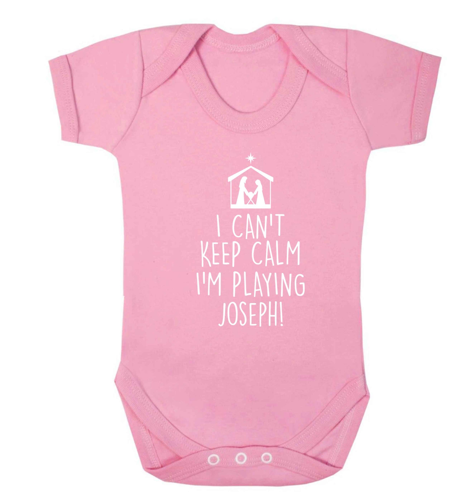 I can't keep calm I'm playing Joseph Baby Vest pale pink 18-24 months