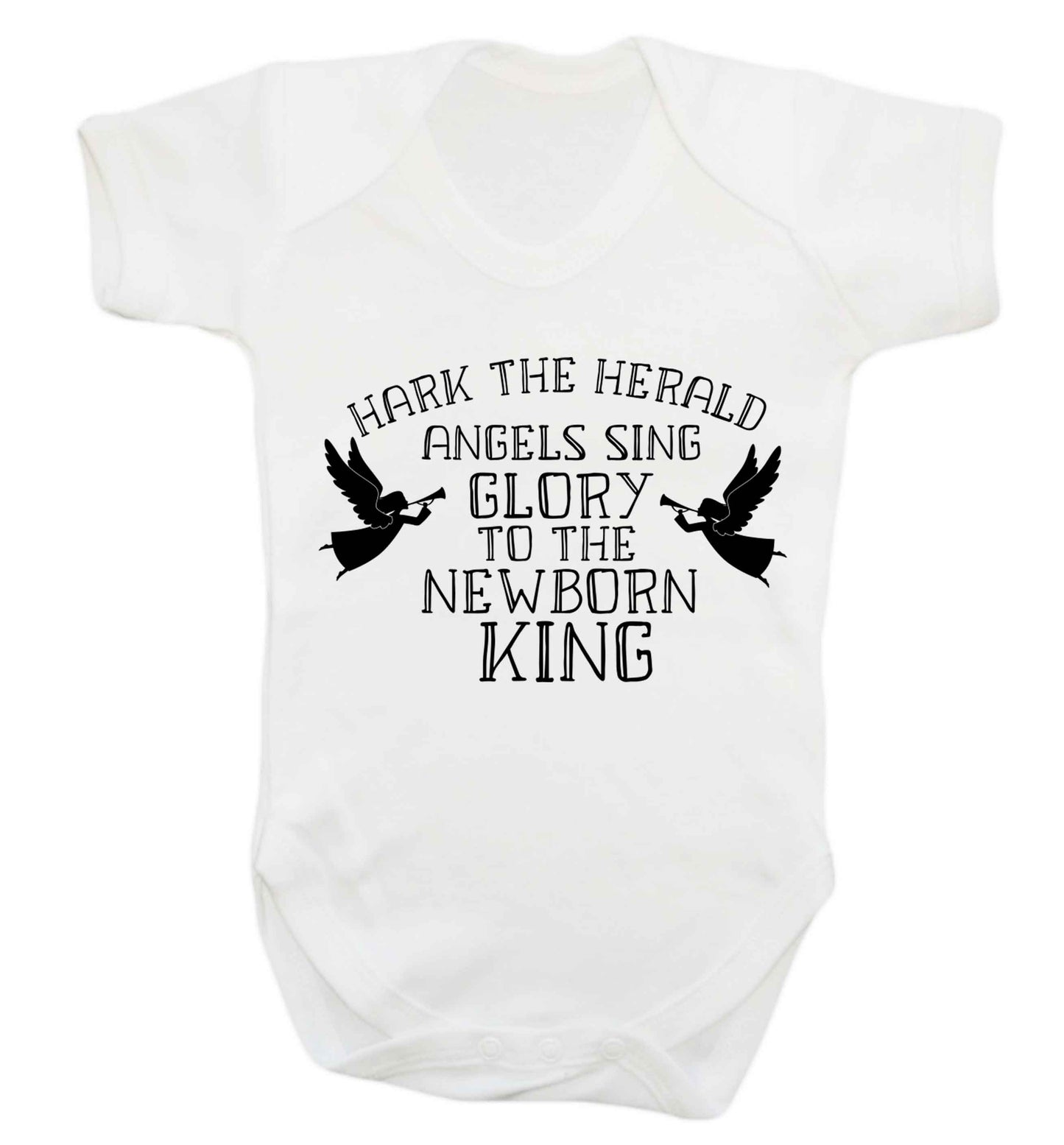 Hark the herold angels sing glory to the newborn king Baby Vest white 18-24 months