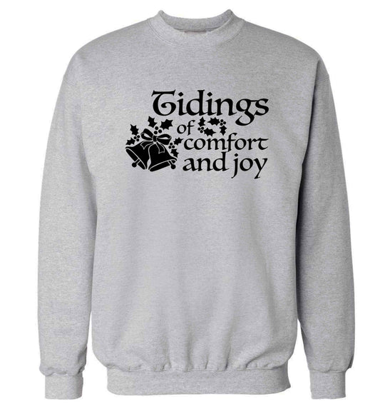 Tidings of comfort and joy Adult's unisex grey Sweater 2XL