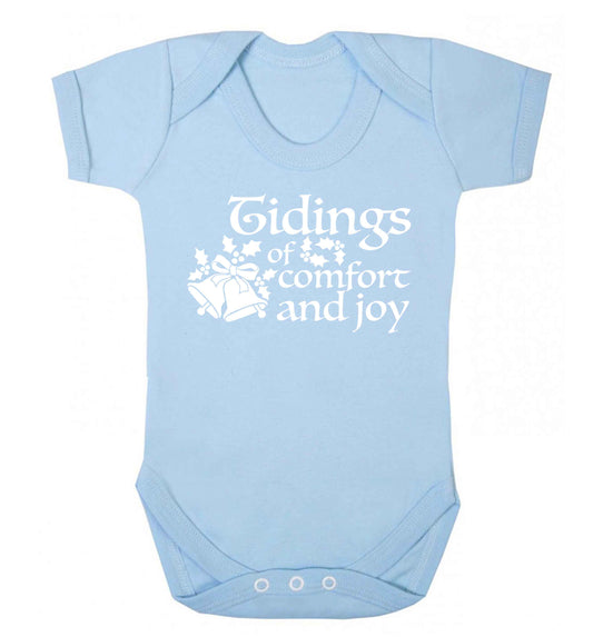 Tidings of comfort and joy Baby Vest pale blue 18-24 months