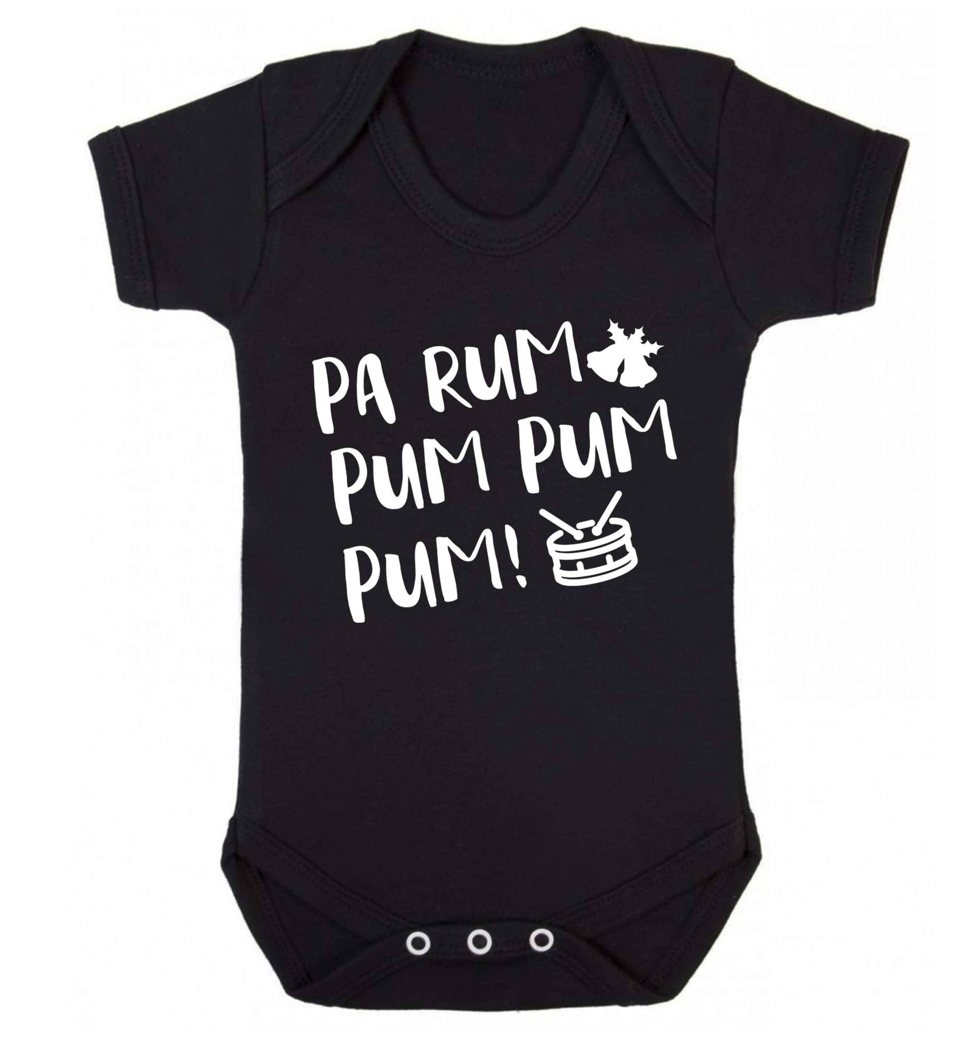 Pa rum pum pum pum! Baby Vest black 18-24 months
