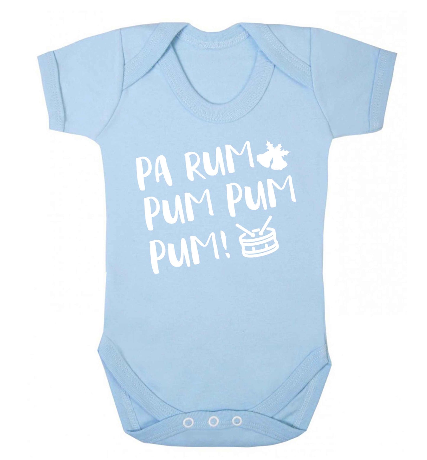 Pa rum pum pum pum! Baby Vest pale blue 18-24 months