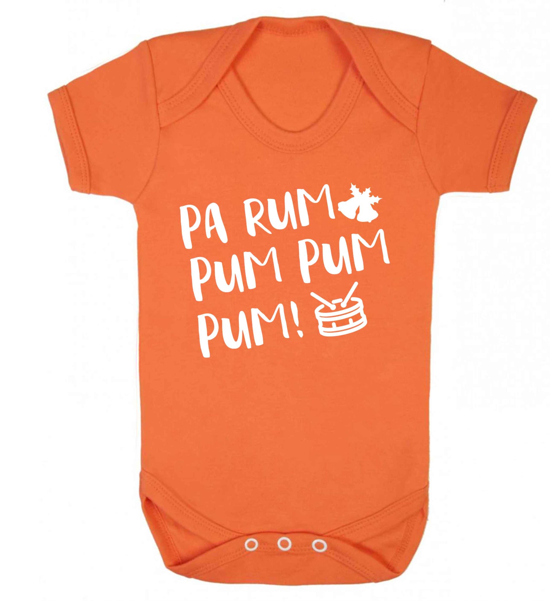Pa rum pum pum pum! Baby Vest orange 18-24 months