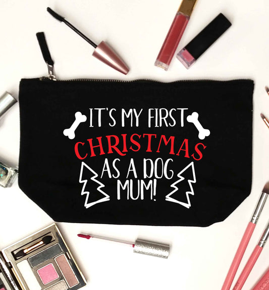It's my first Christmas as a dog mum! black makeup bag