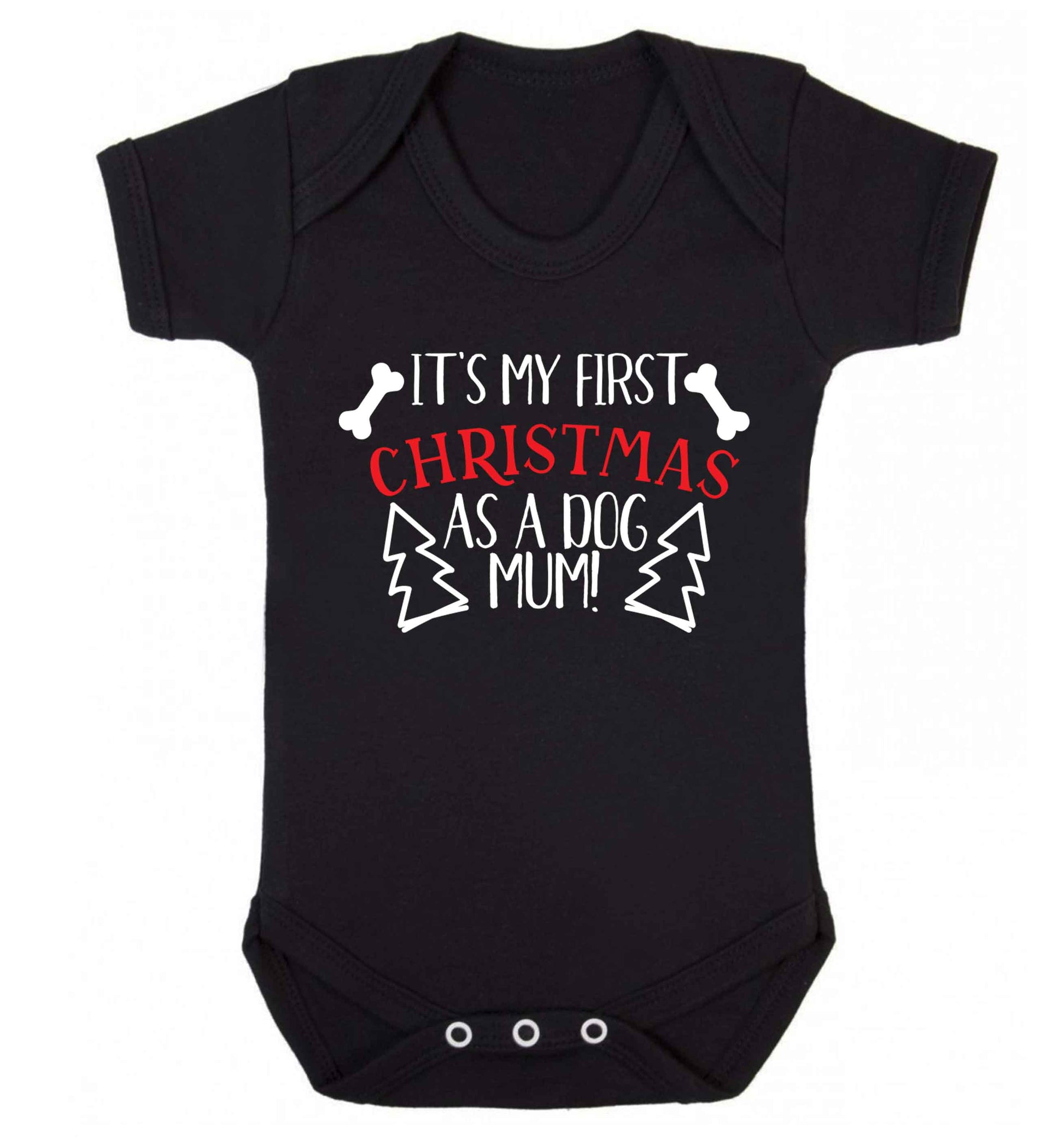 It's my first Christmas as a dog mum! Baby Vest black 18-24 months