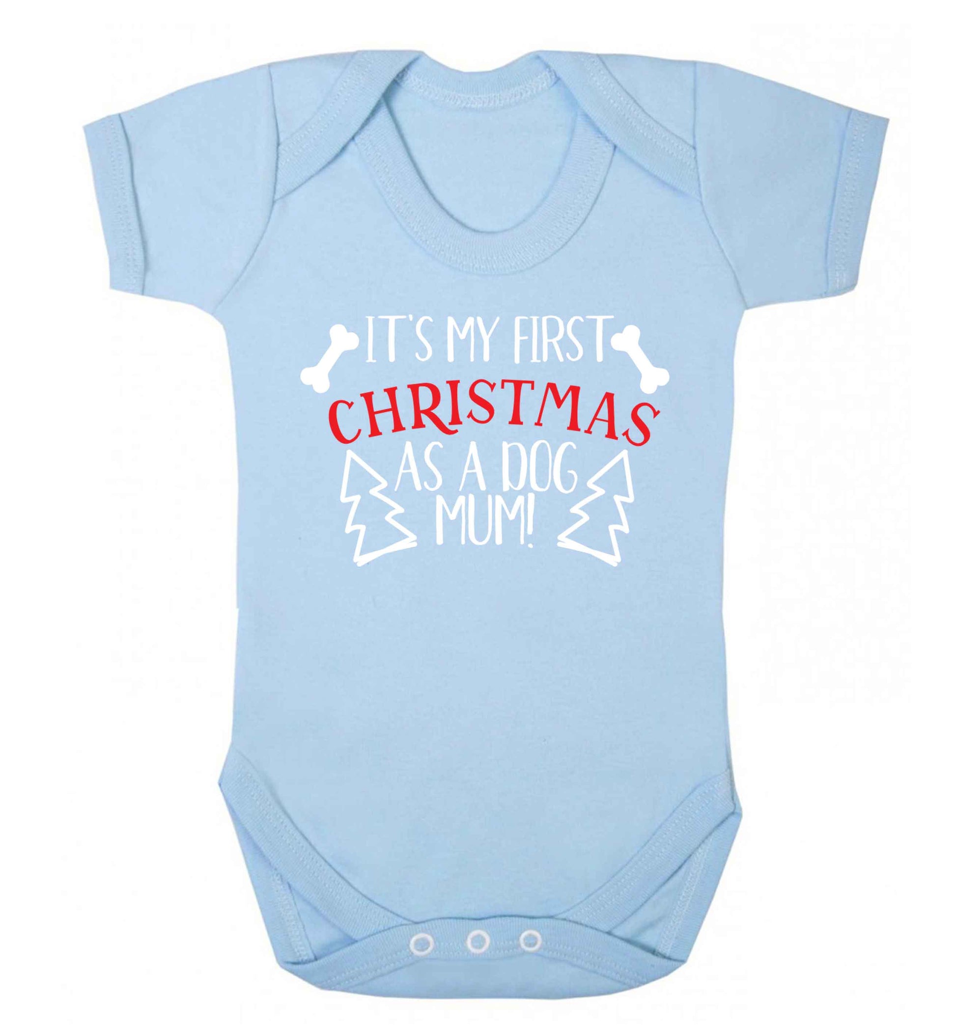 It's my first Christmas as a dog mum! Baby Vest pale blue 18-24 months
