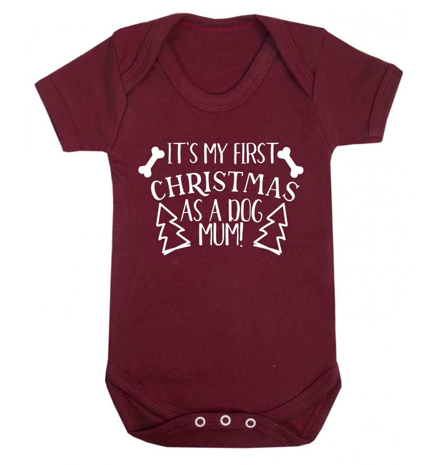 It's my first Christmas as a dog mum! Baby Vest maroon 18-24 months