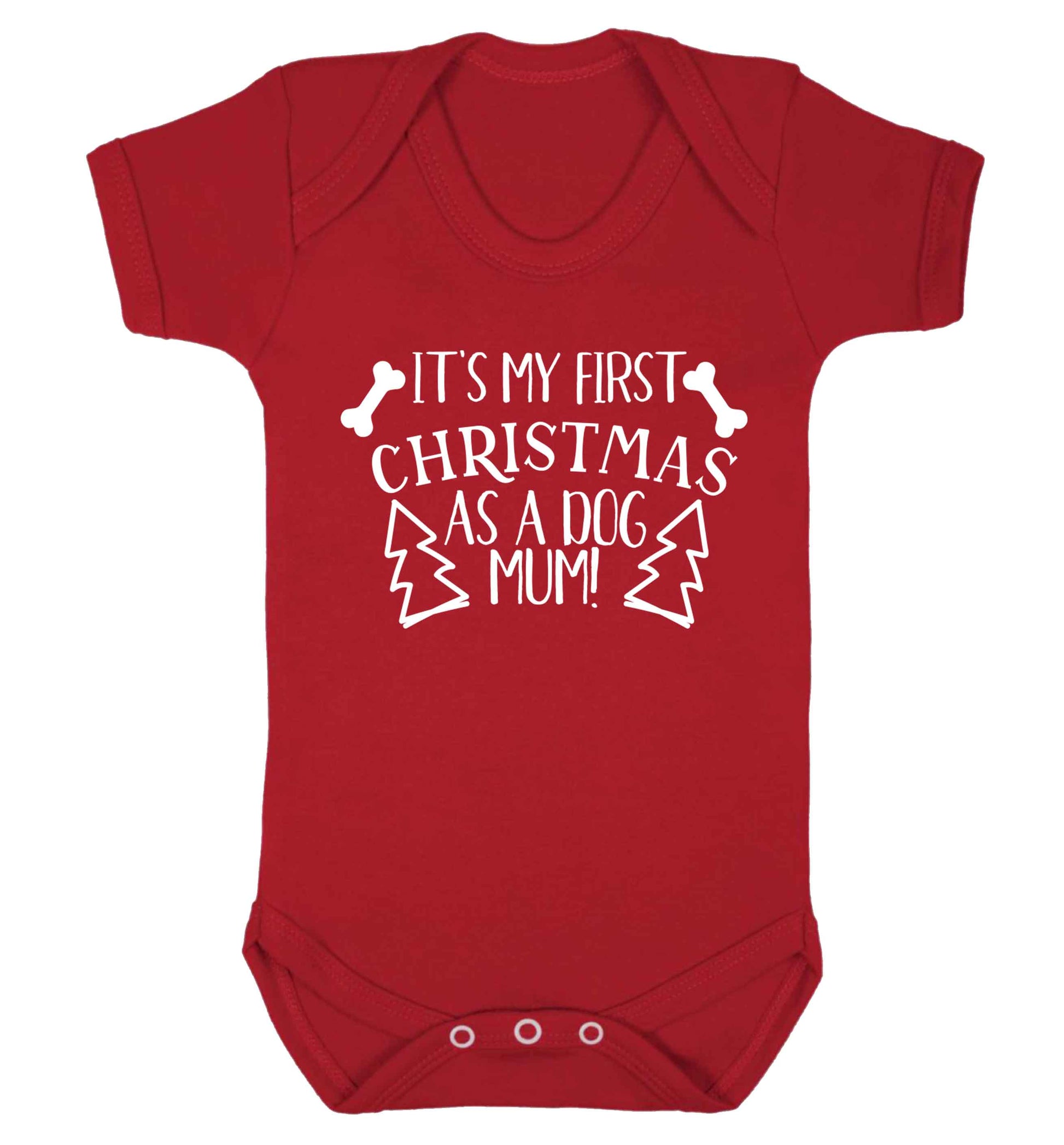 It's my first Christmas as a dog mum! Baby Vest red 18-24 months