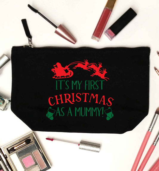 It's my first Christmas as a mummy black makeup bag