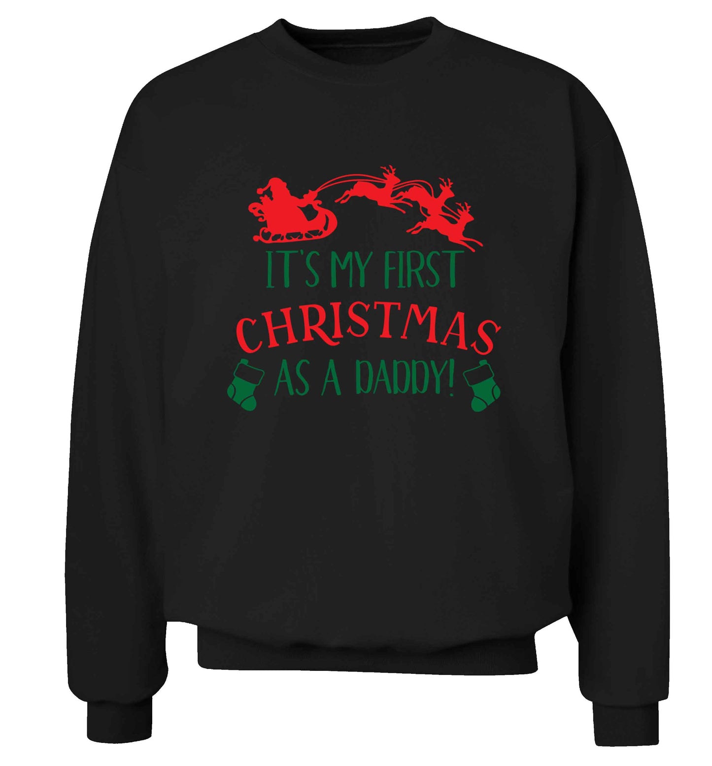 It's my first Christmas as a daddy Adult's unisex black Sweater 2XL