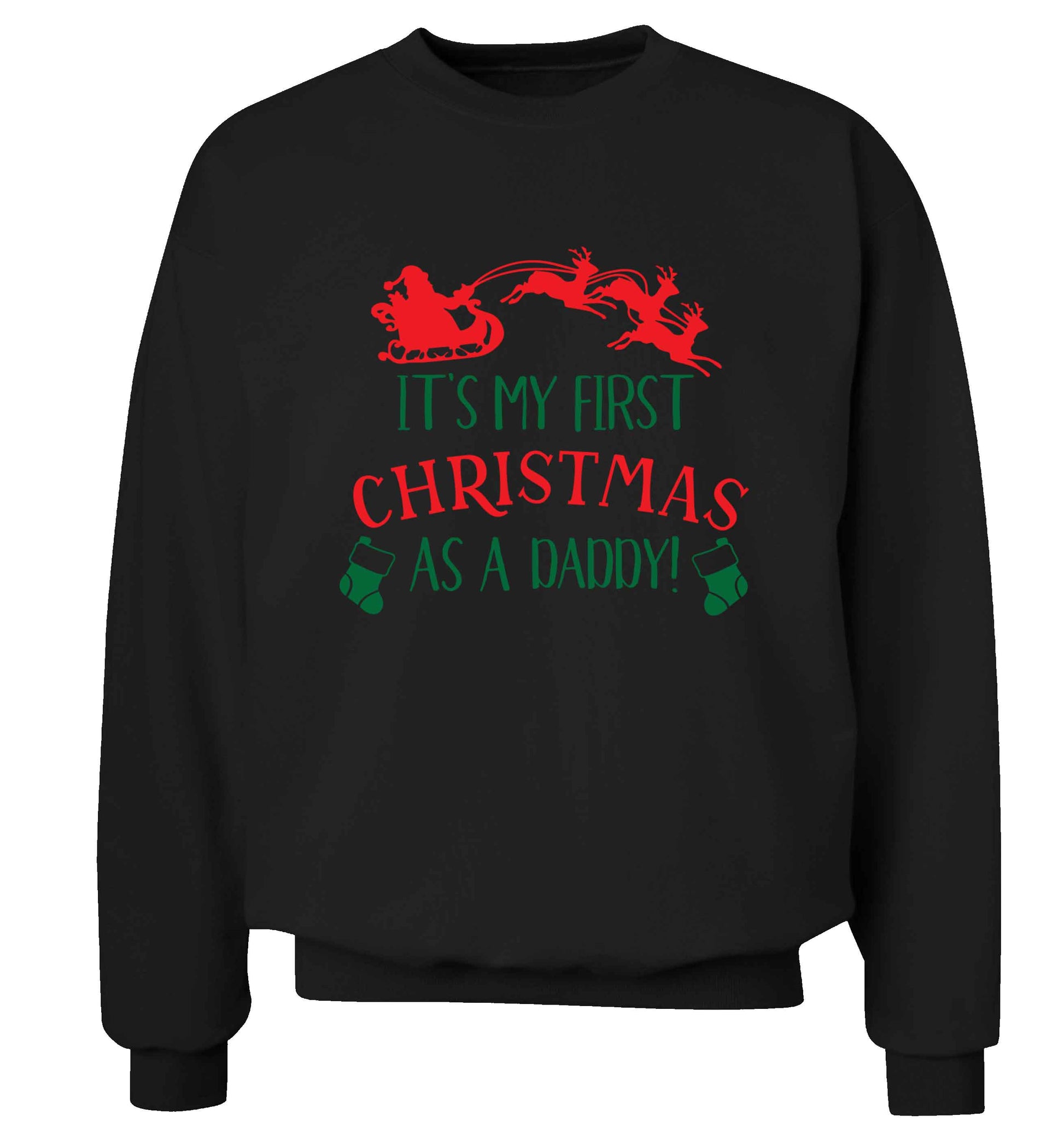 It's my first Christmas as a daddy Adult's unisex black Sweater 2XL