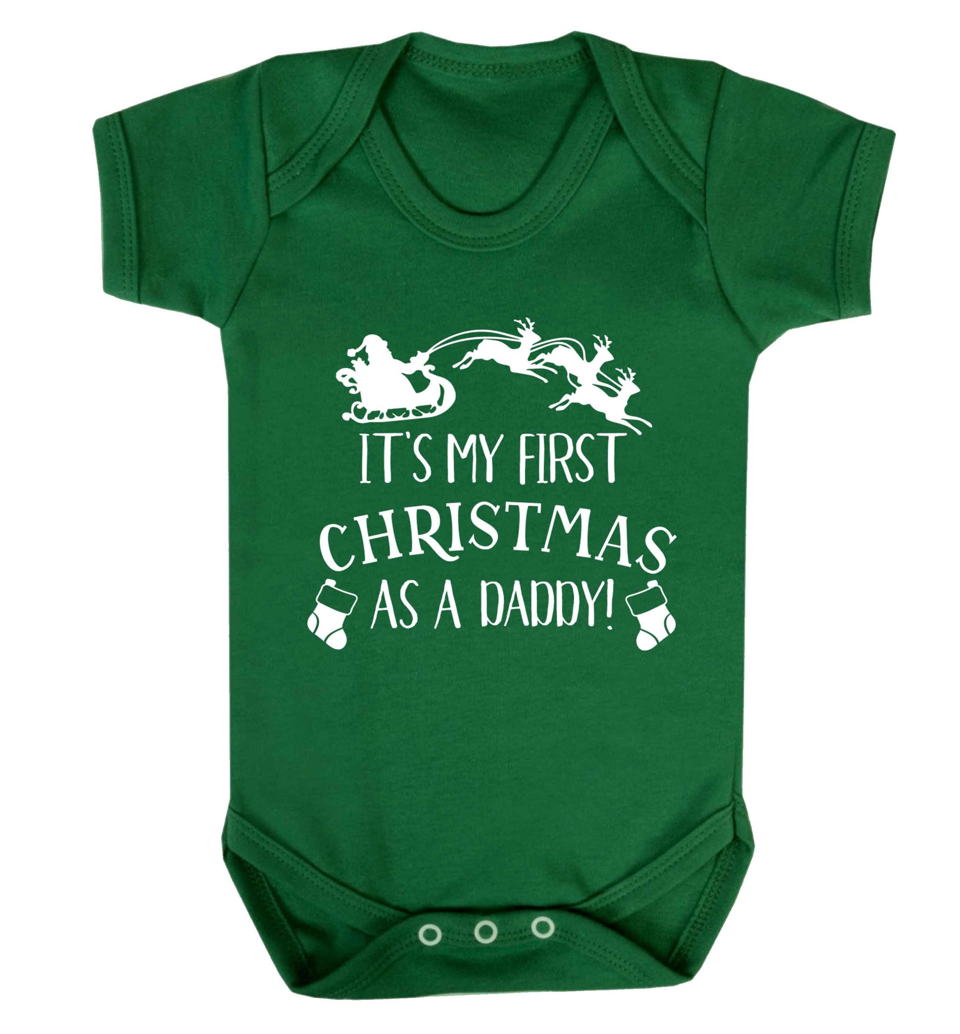 It's my first Christmas as a daddy Baby Vest green 18-24 months