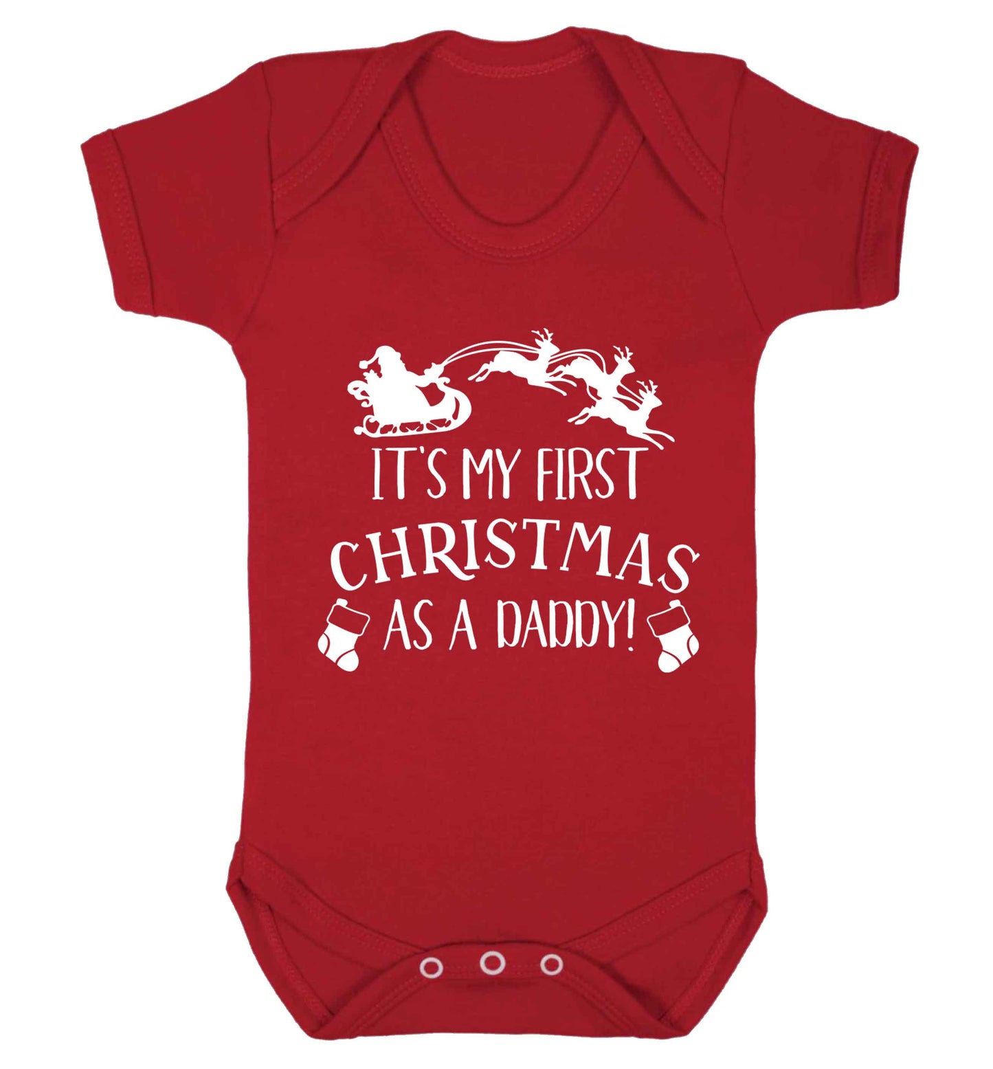 It's my first Christmas as a daddy Baby Vest red 18-24 months