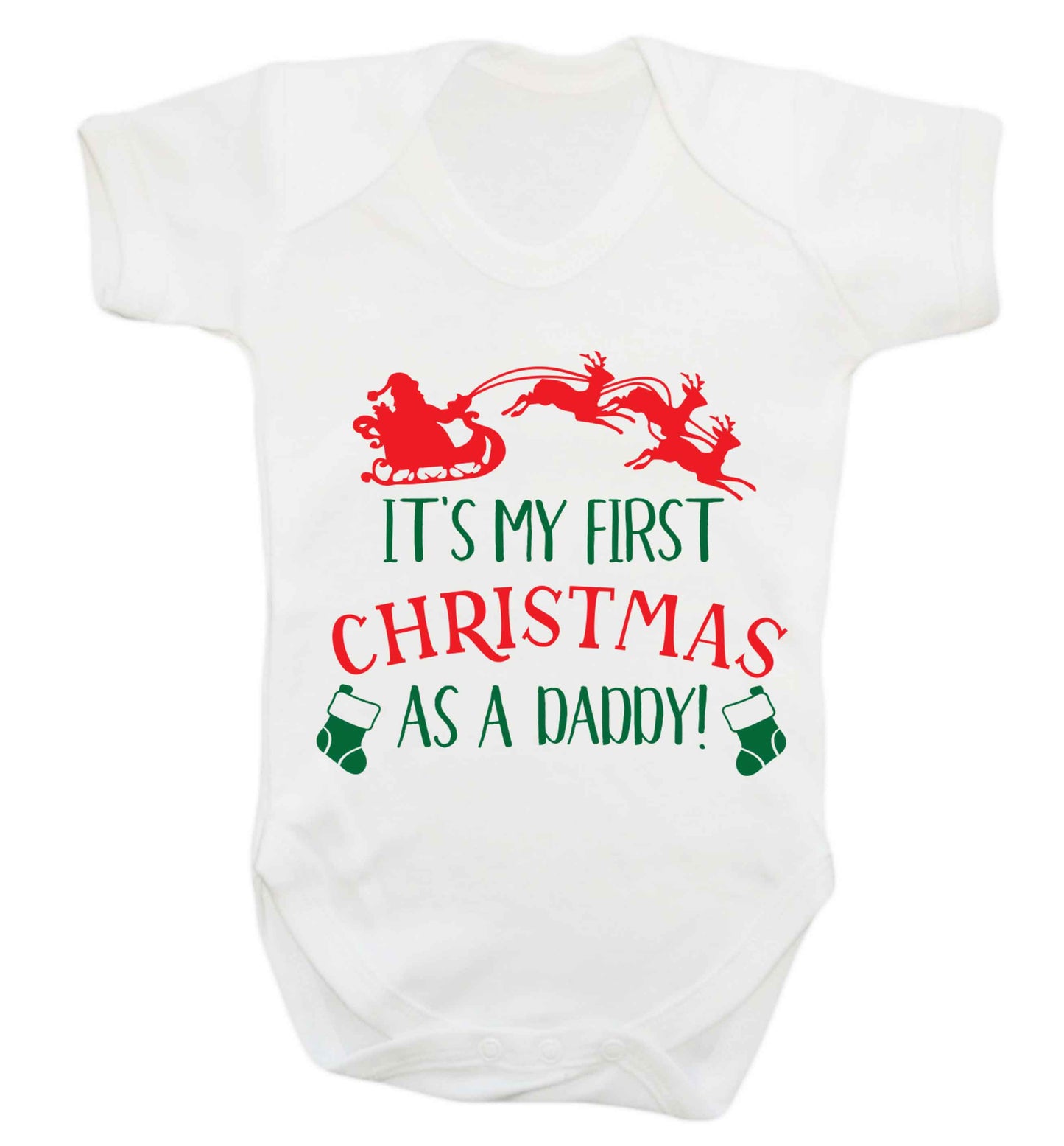 It's my first Christmas as a daddy Baby Vest white 18-24 months